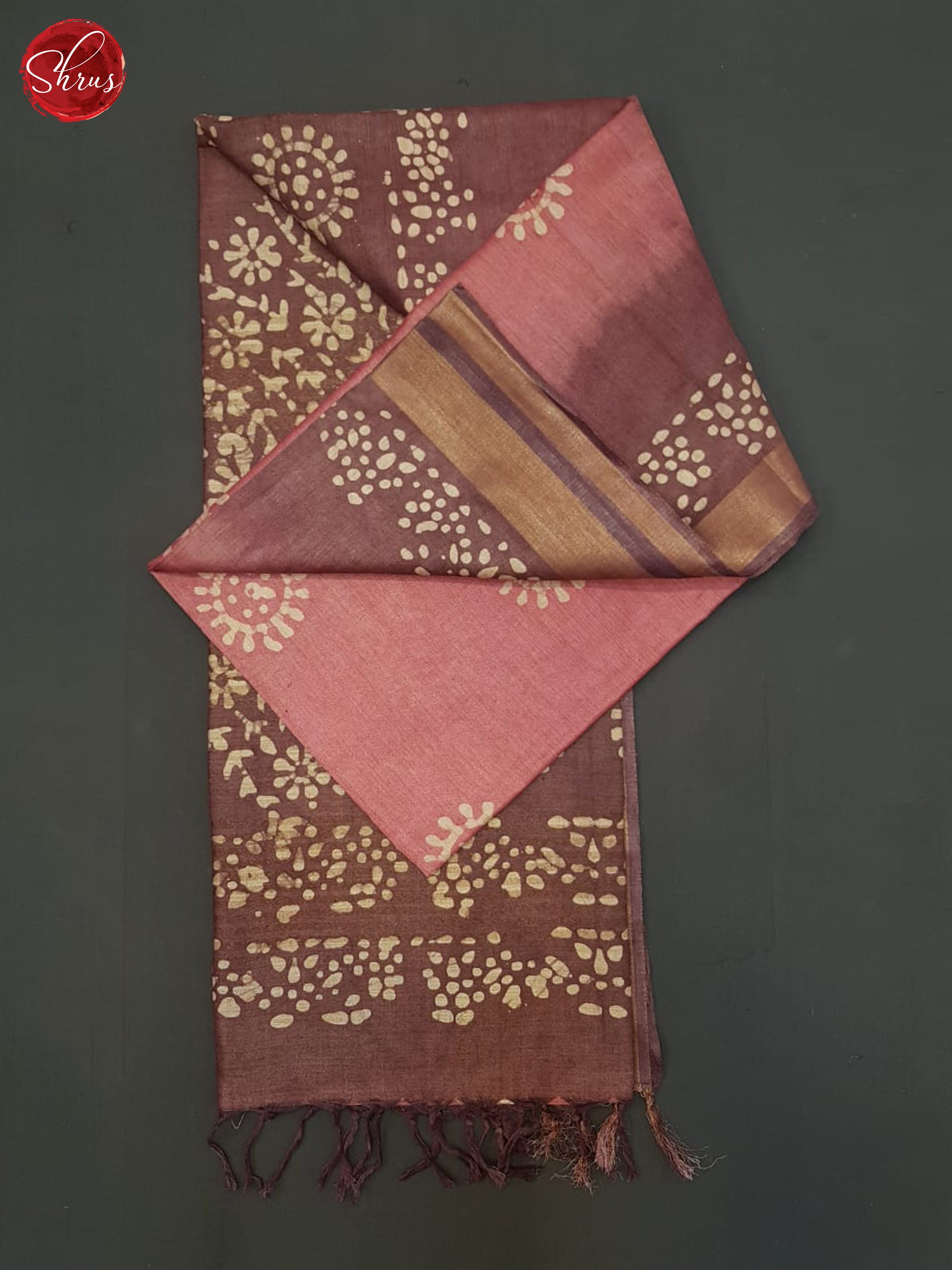 Dusty Pink And Dusty Wine- Bhatik Saree - Shop on ShrusEternity.com