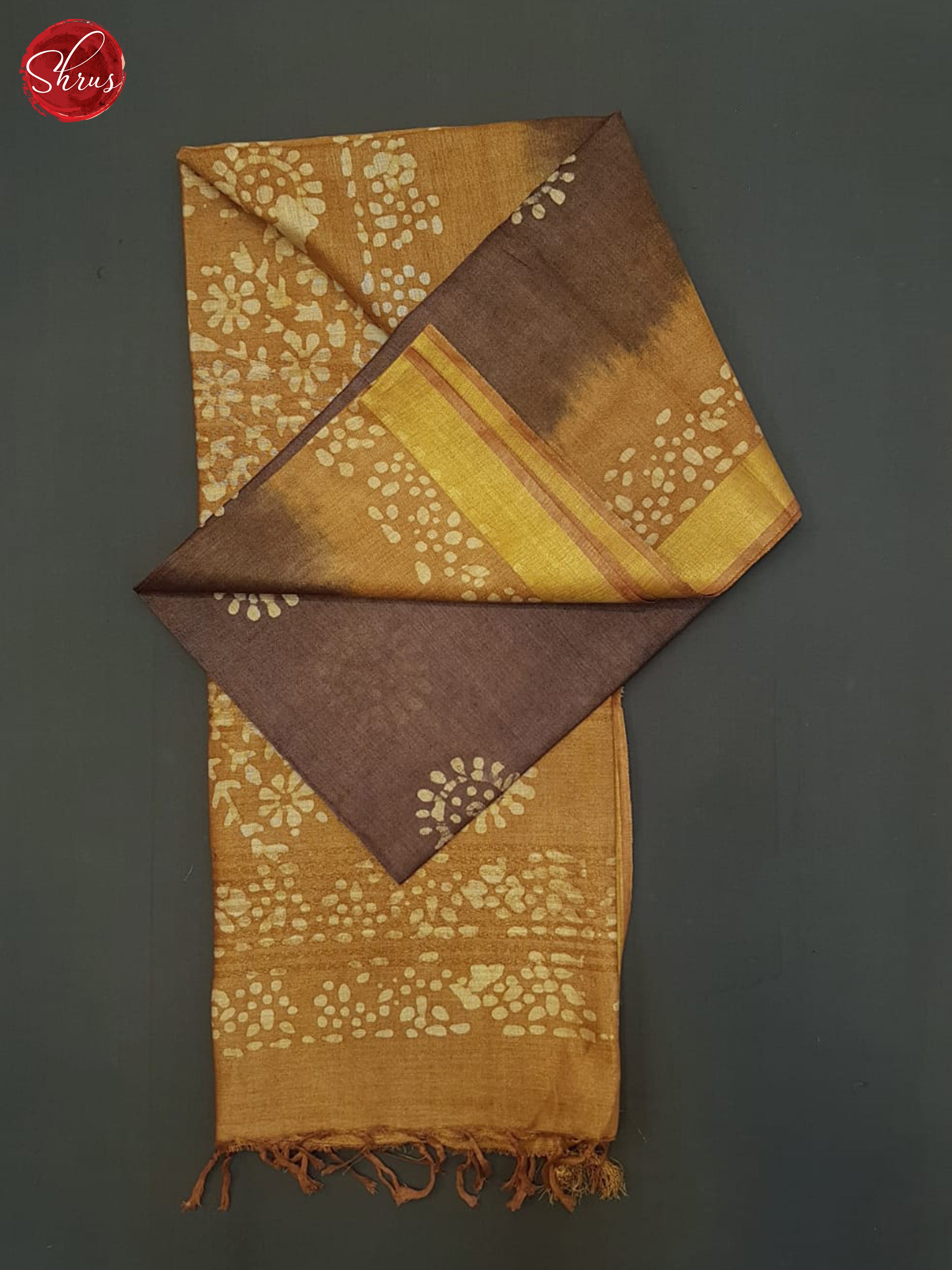 Brown And Mustard- Bhatik Saree - Shop on ShrusEternity.com