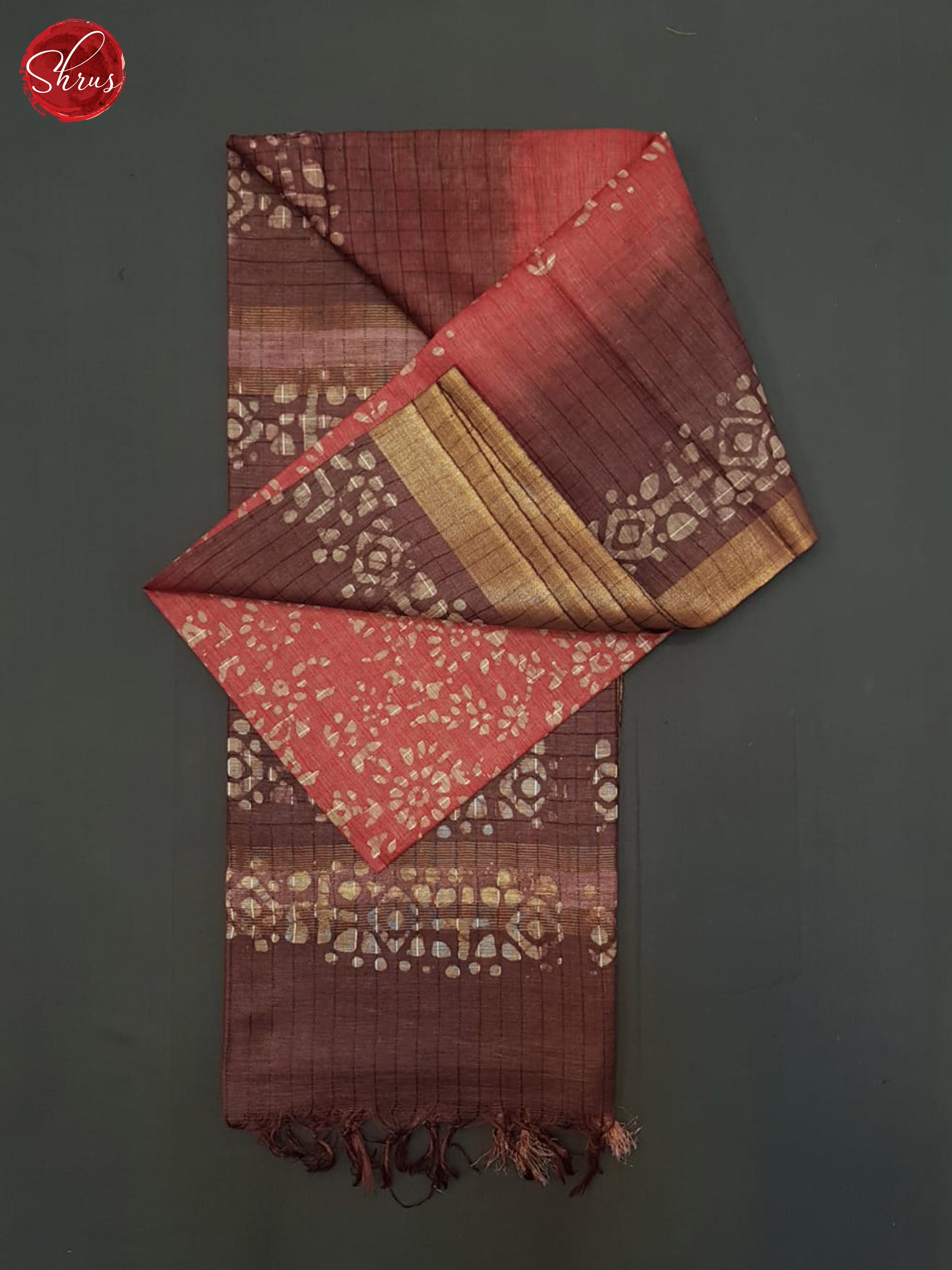 Red And Wine- Bhatik Saree - Shop on ShrusEternity.com