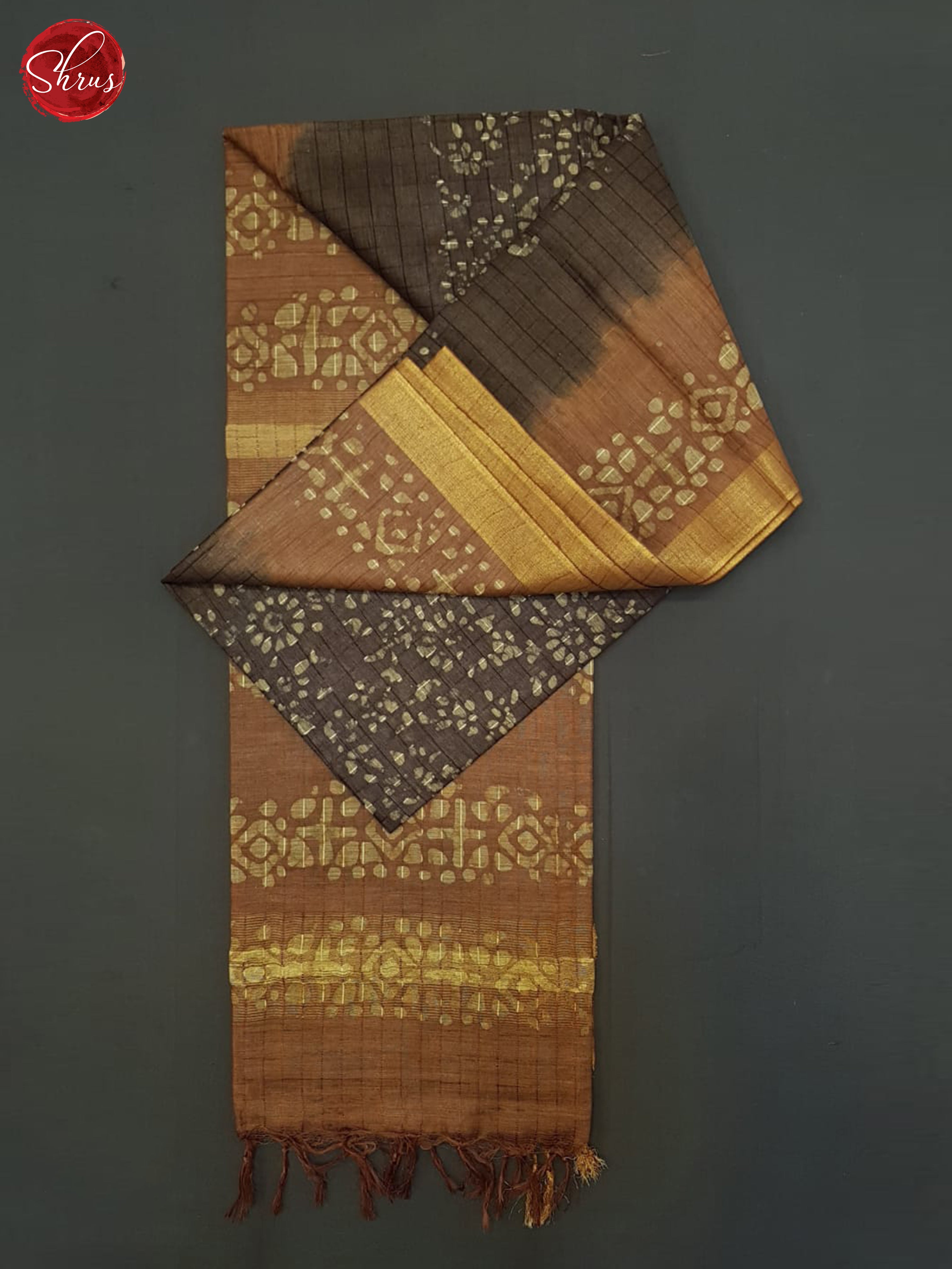 Brown And Mustard- Bhatik Saree - Shop on ShrusEternity.com