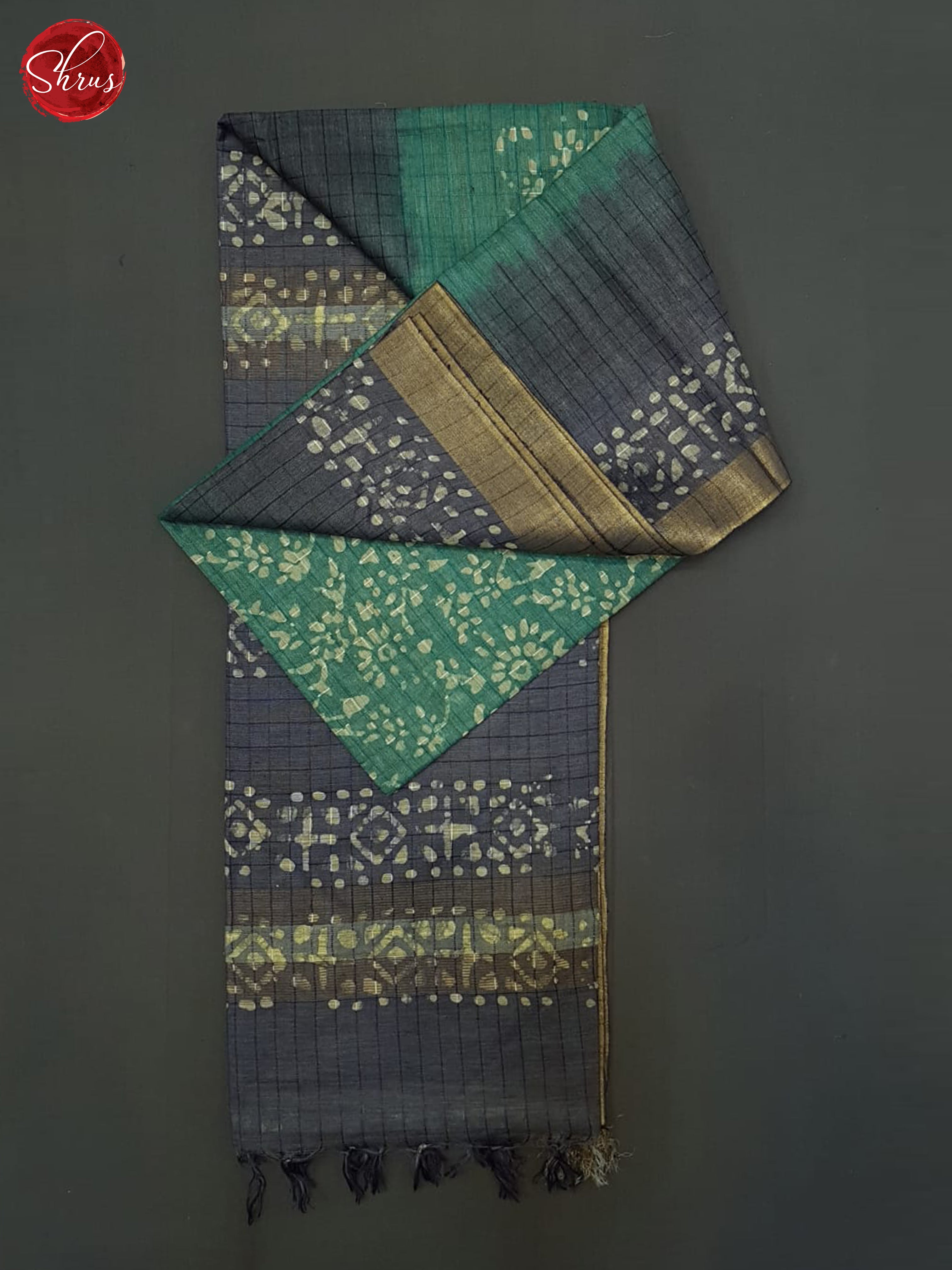 Teal Green And Blue- Bhatik Saree - Shop on ShrusEternity.com