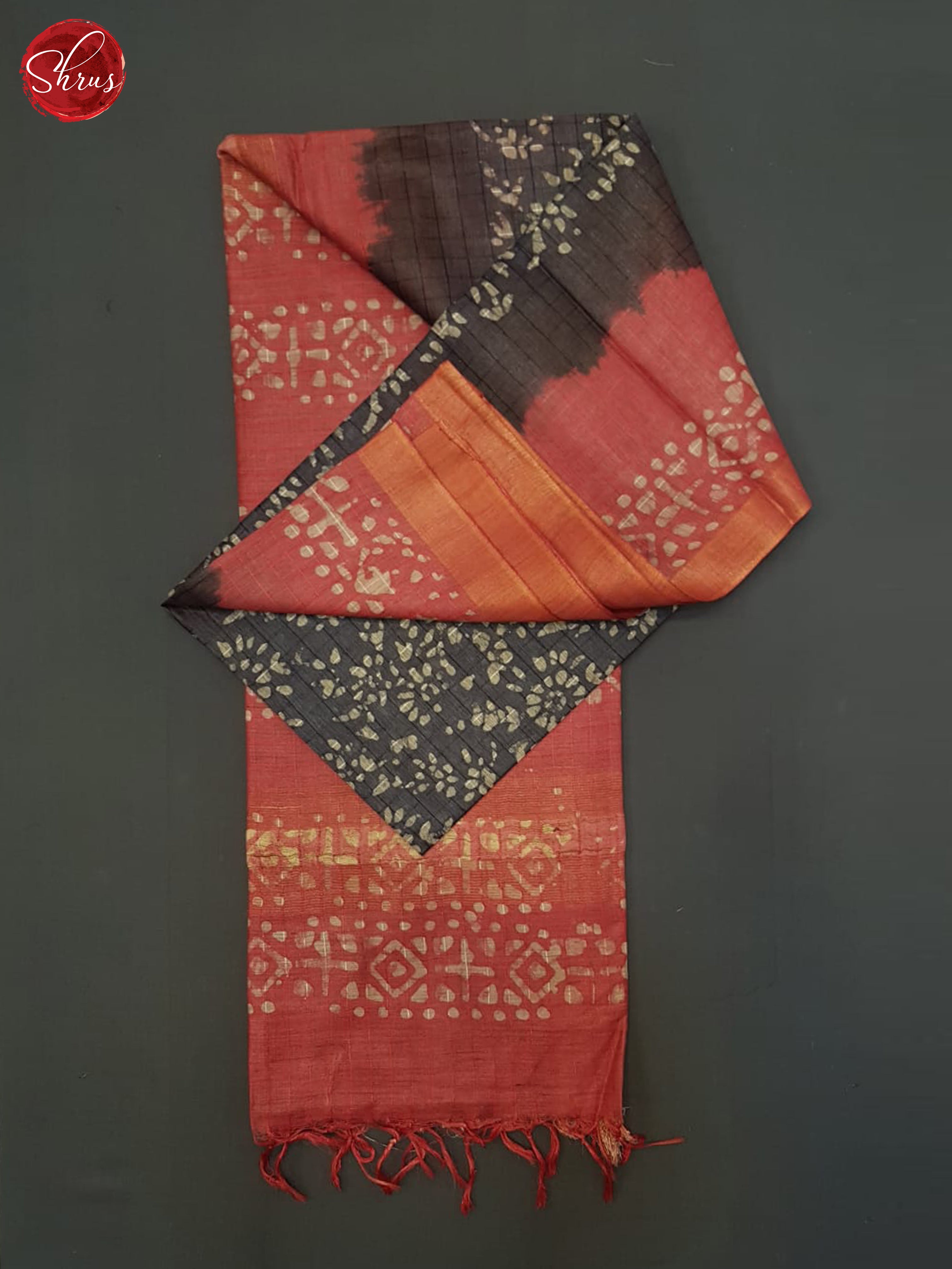 Blue And Red- Bhatik Saree - Shop on ShrusEternity.com