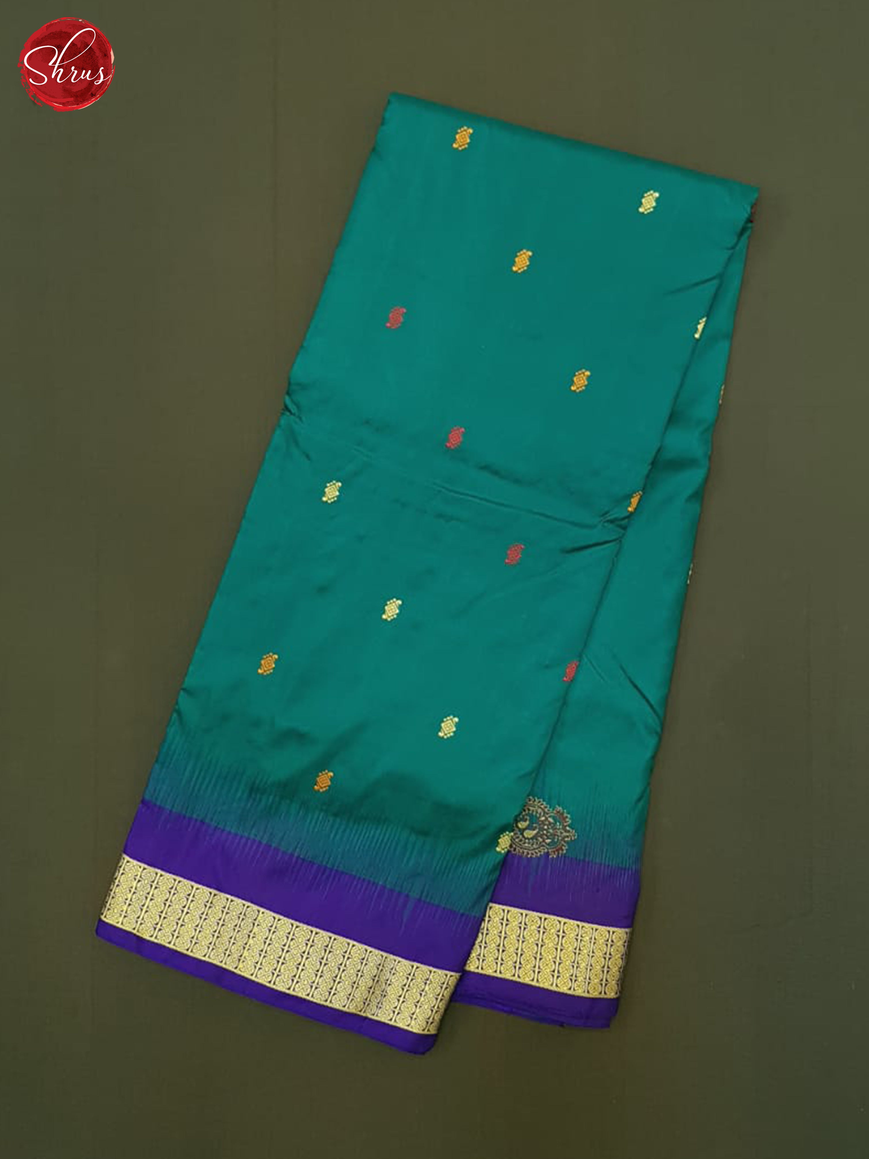 Peacock Neck And Blue - Odisha Sambalpuri Silk Saree - Shop on ShrusEternity.com