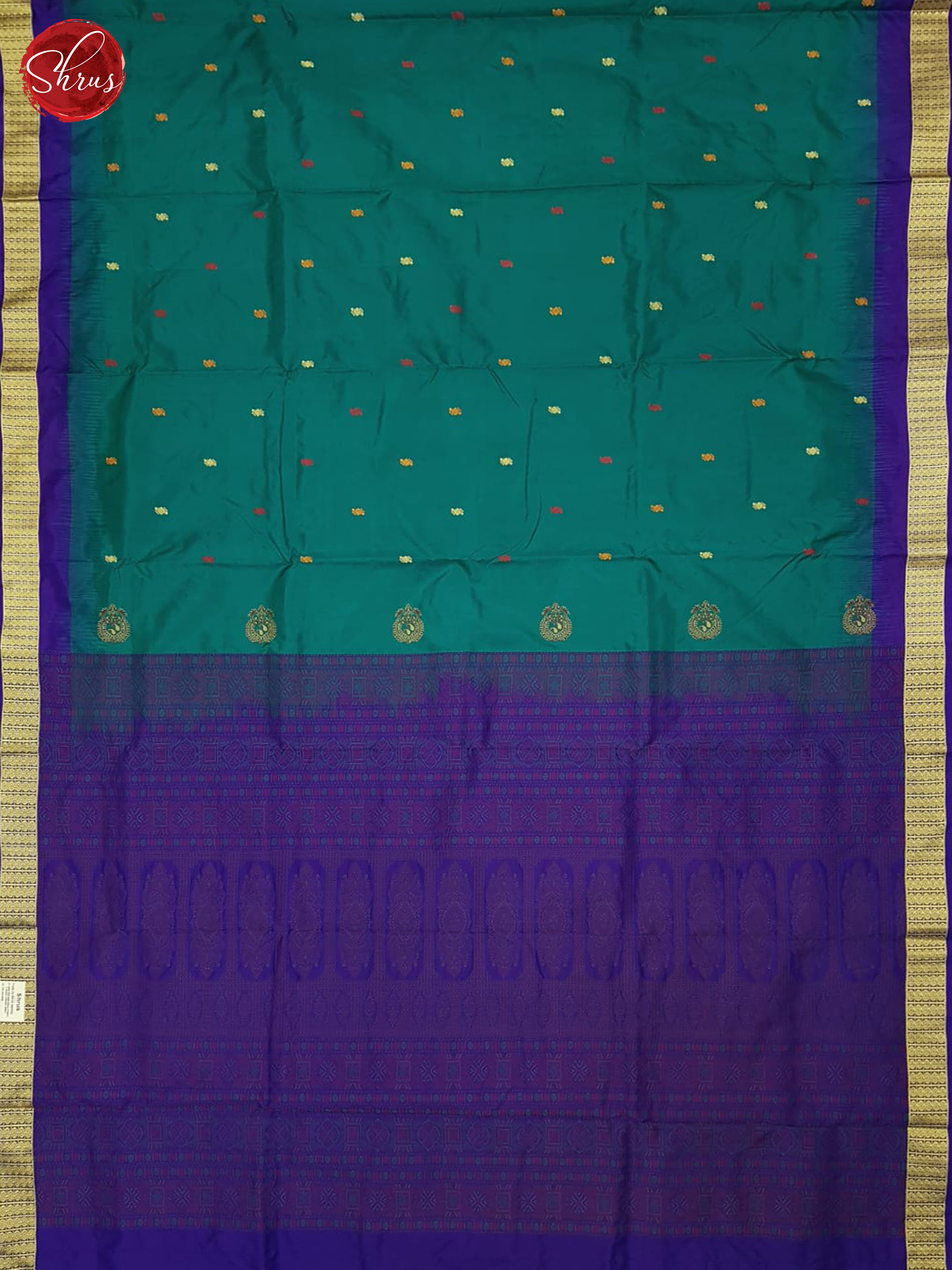 Peacock Neck And Blue - Odisha Sambalpuri Silk Saree - Shop on ShrusEternity.com