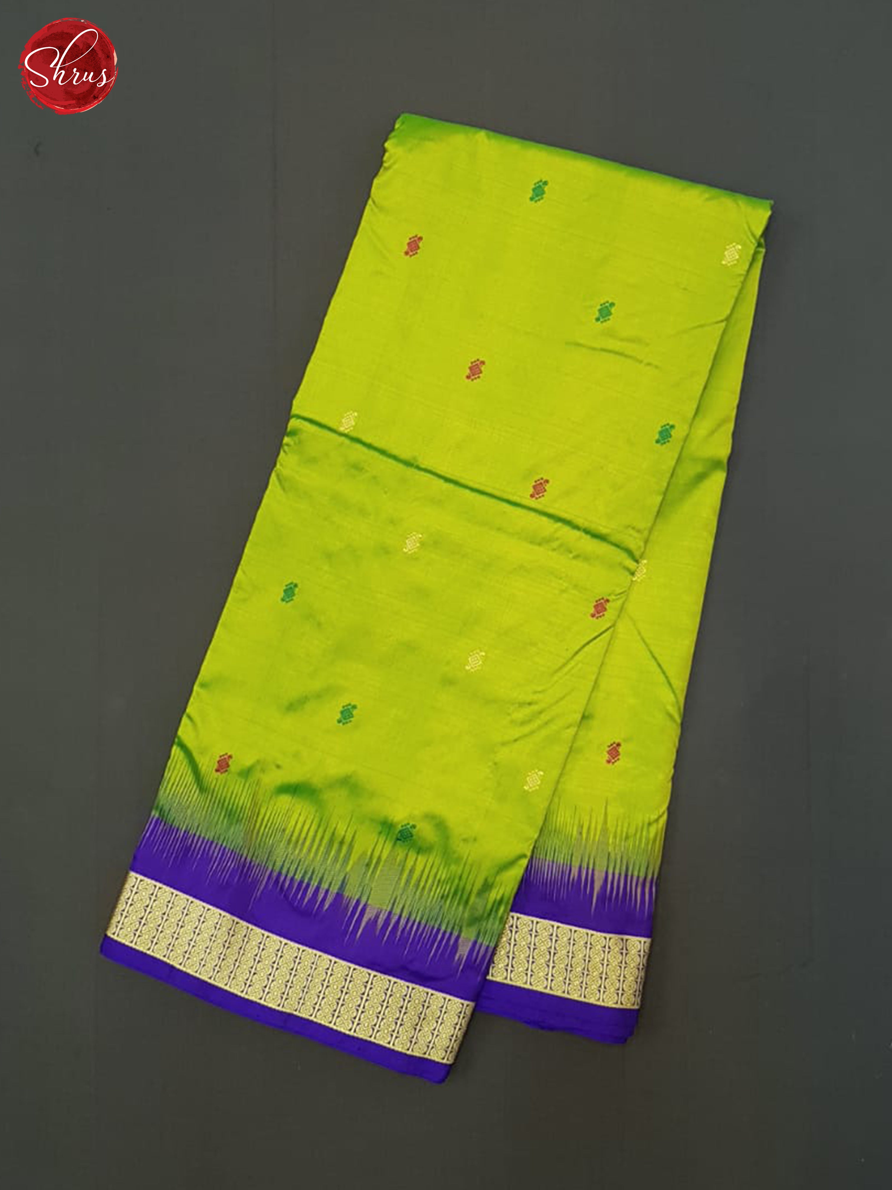 Green And Purple- Odhisa Sambalpuri Silk Saree - Shop on ShrusEternity.com