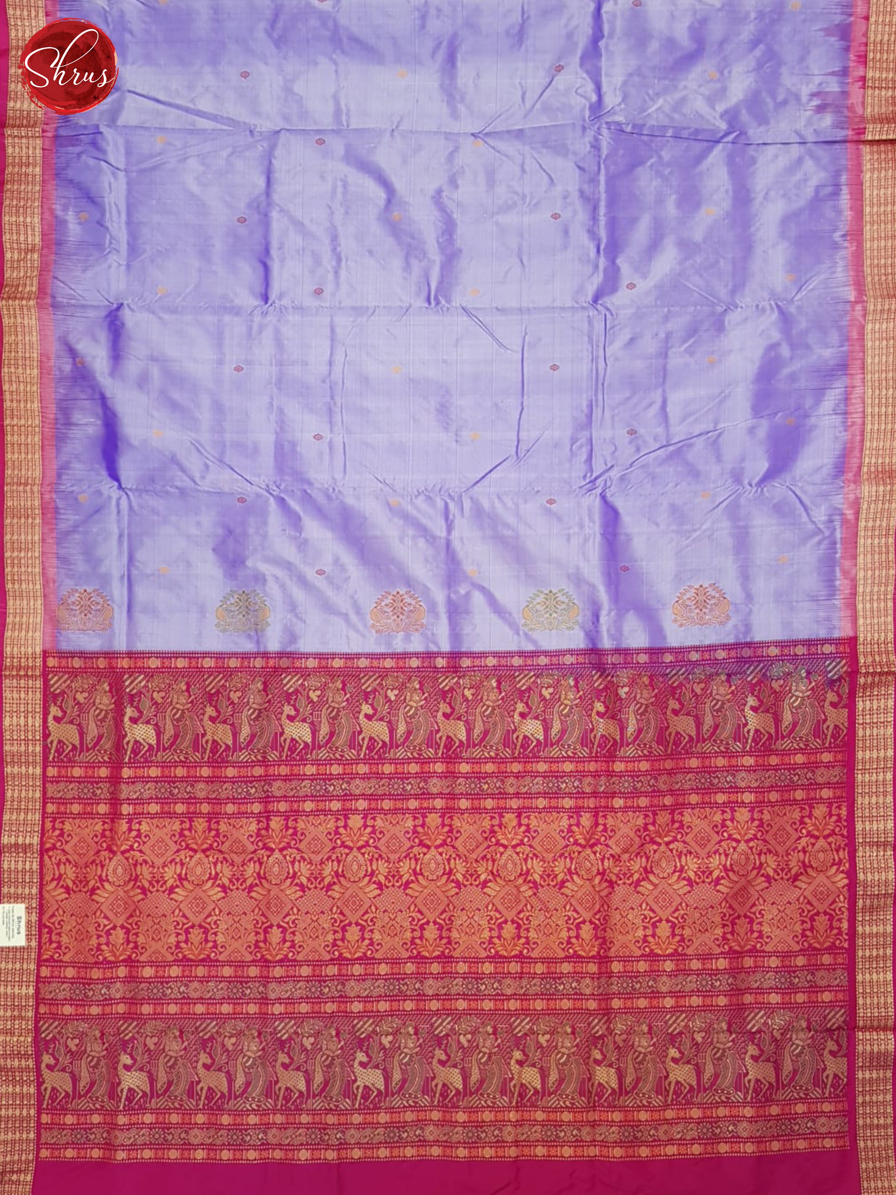 Lavender And Pink- Odhisha Sambalpuri Silk Saree - Shop on ShrusEternity.com