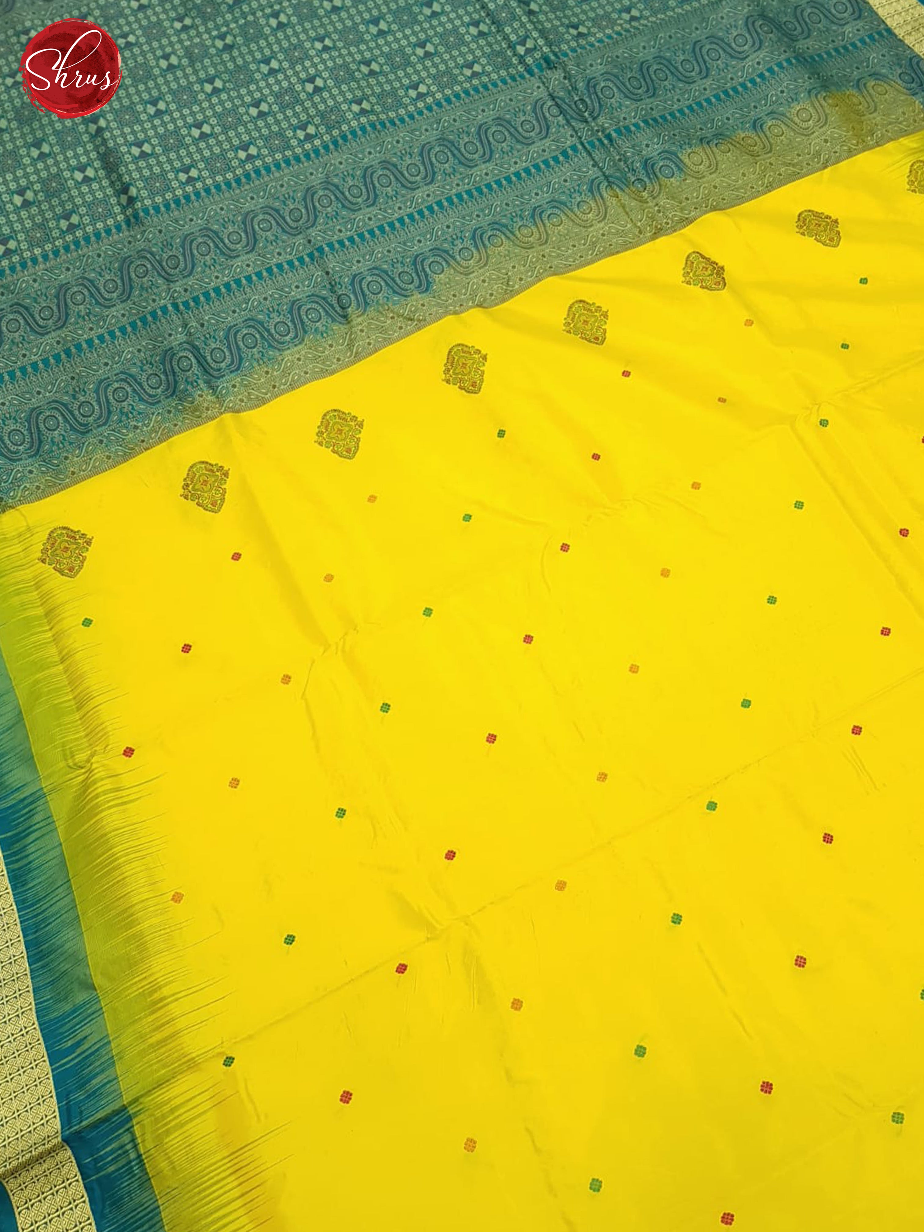 Yellow And Green- Odhisa Sambalpuri Silk saree - Shop on ShrusEternity.com