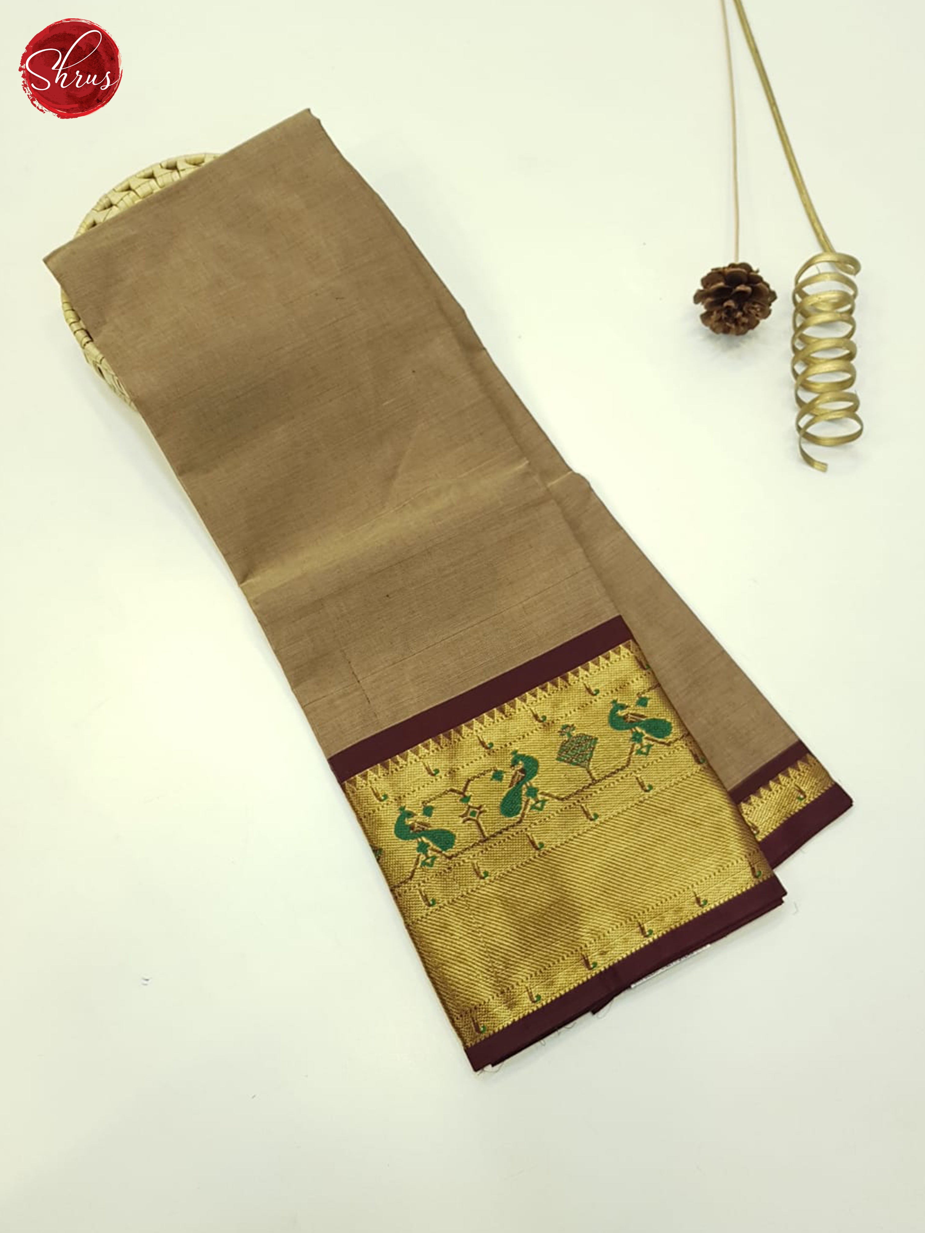 Brown & Maroon - Unstitched Chettinad Cotton Tops - Shop on ShrusEternity.com