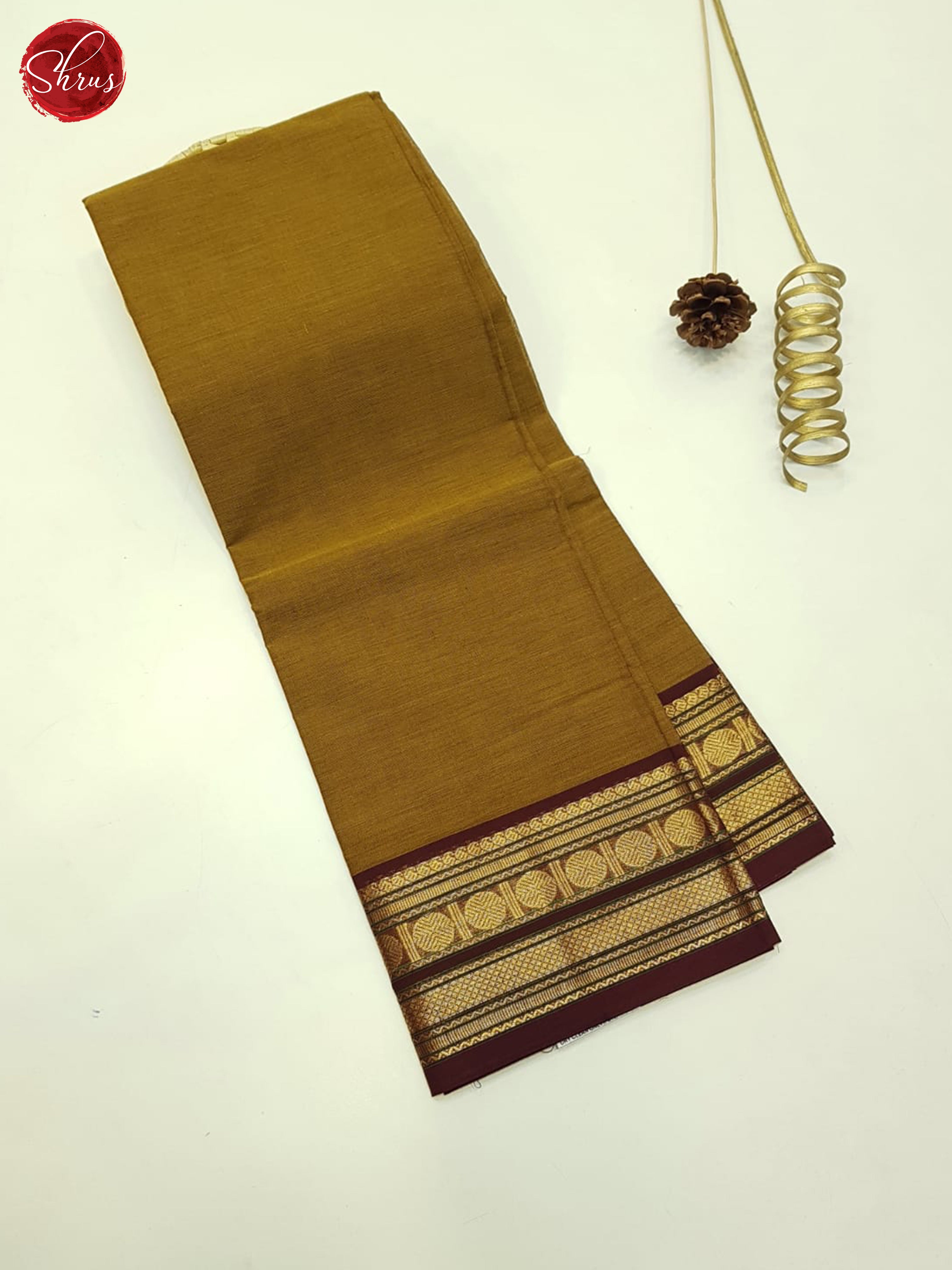 Light  & Dark  Brown  - Unstitched  Chettinad  Cotton Top - Shop on ShrusEternity.com