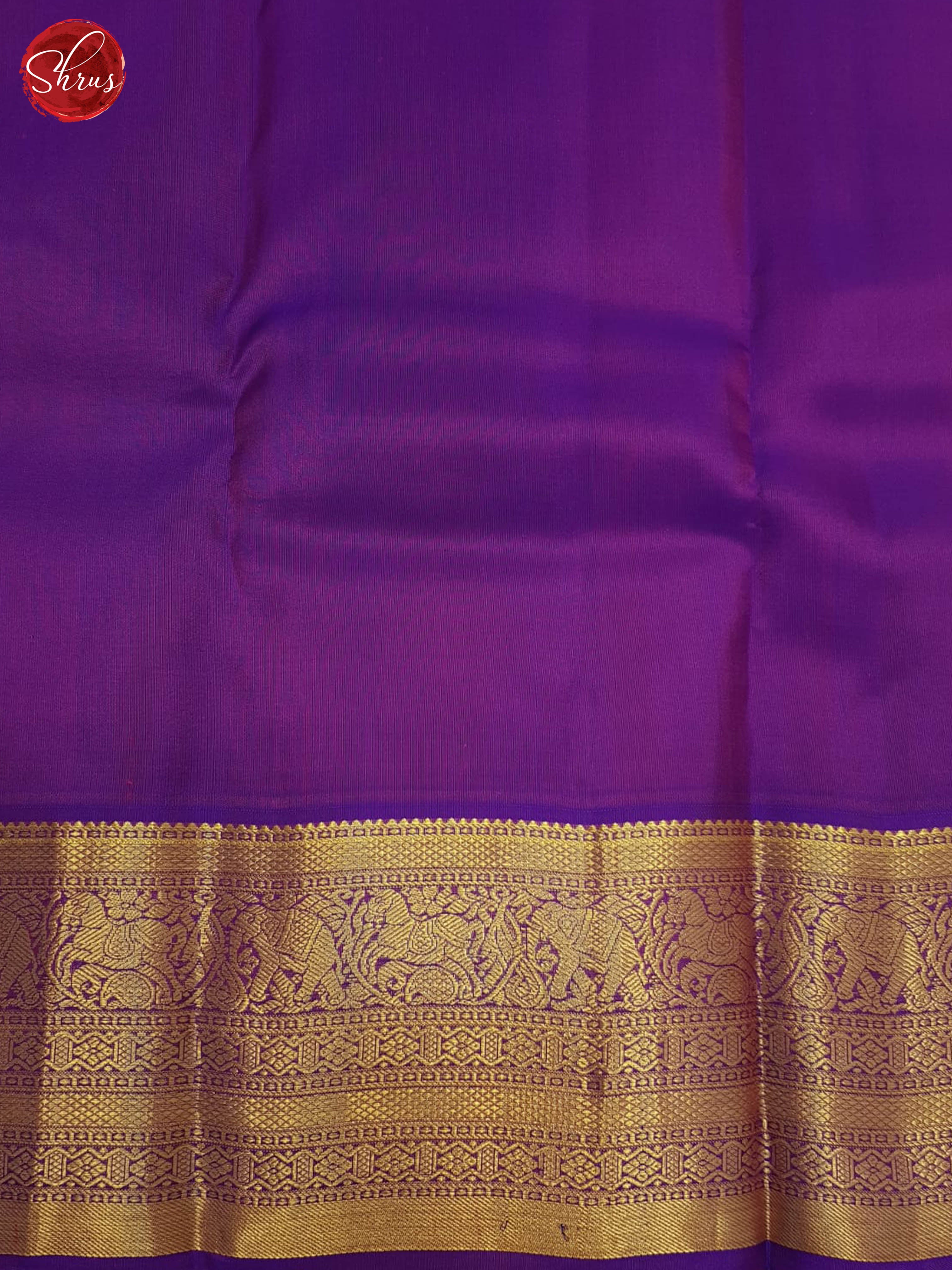 Green And Purpule -  Kanchipuram silk Saree - Shop on ShrusEternity.com