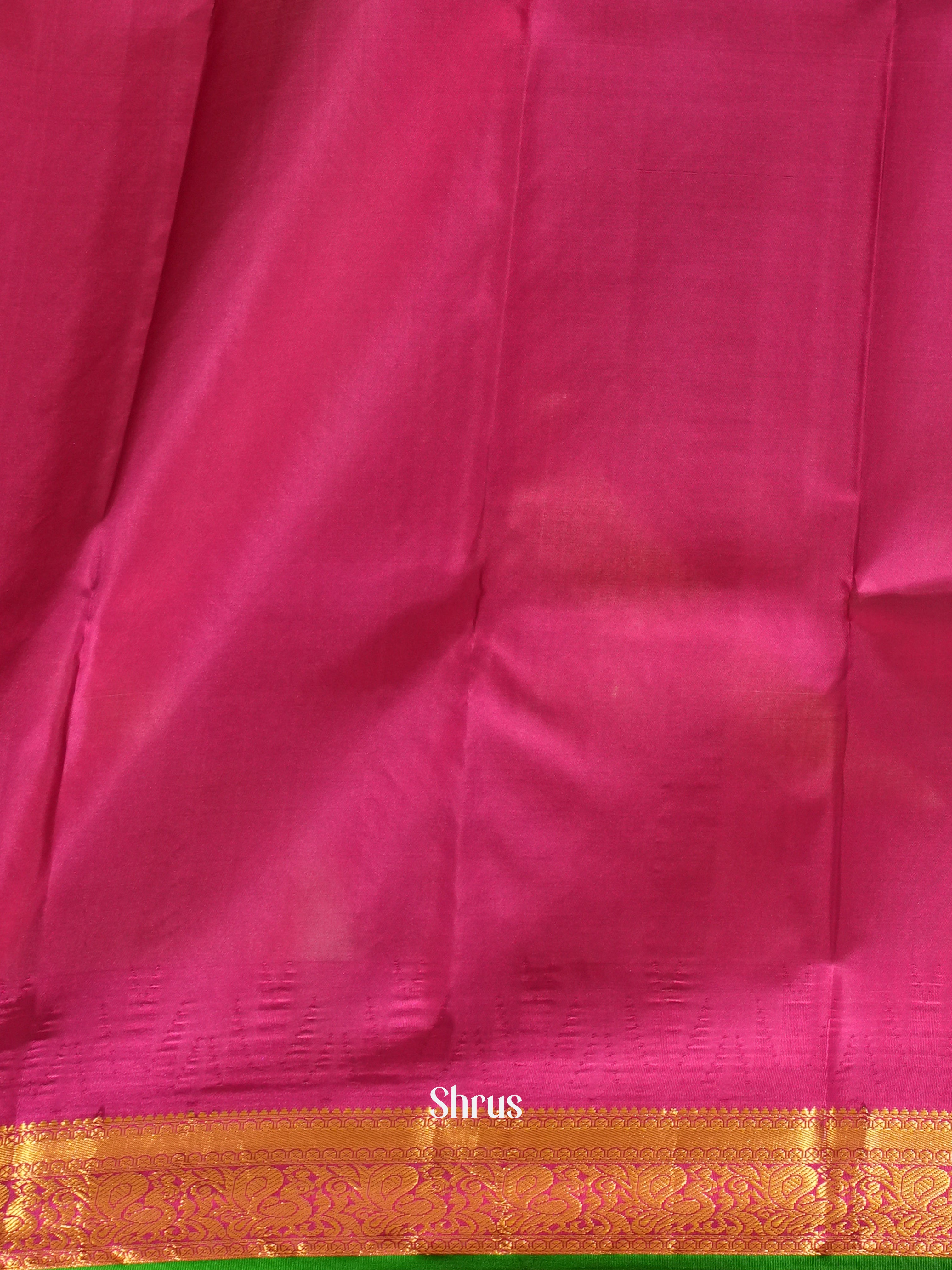 Green And Pink- Korvai Kanchipuram Silk Saree