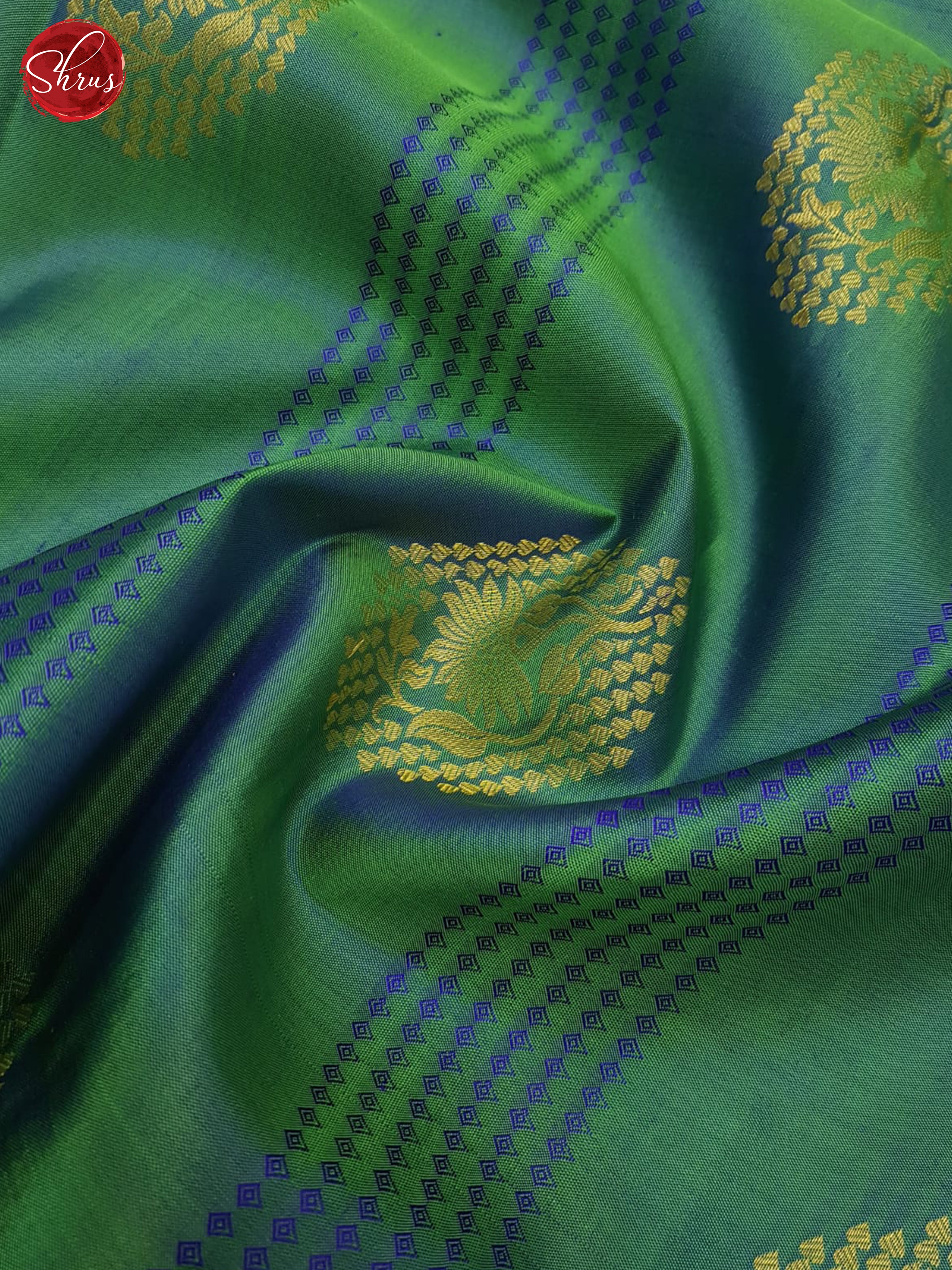 Blueish Green And Vadamalli - Shop on ShrusEternity.com