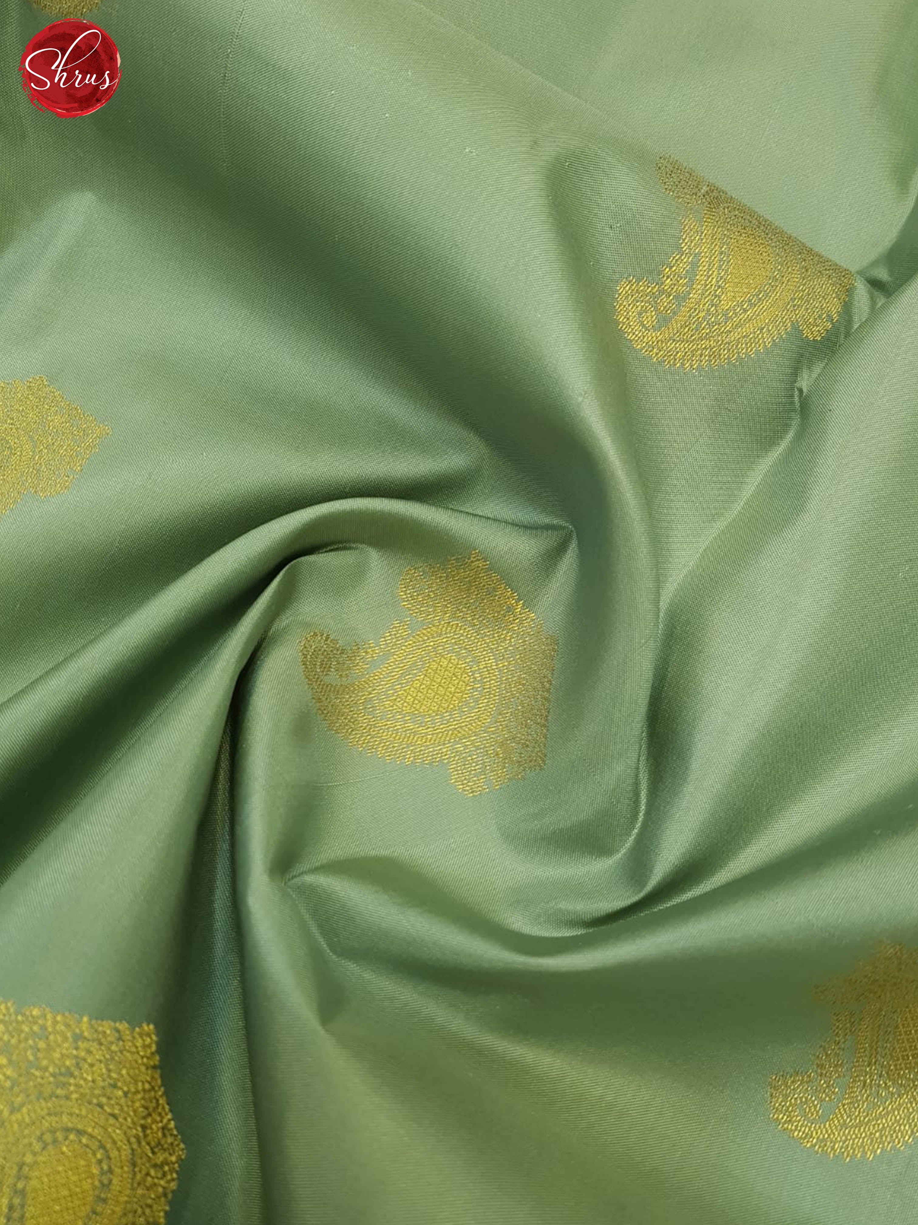 Pastel Green And Purpule - Kanchipuram silk Saree - Shop on ShrusEternity.com