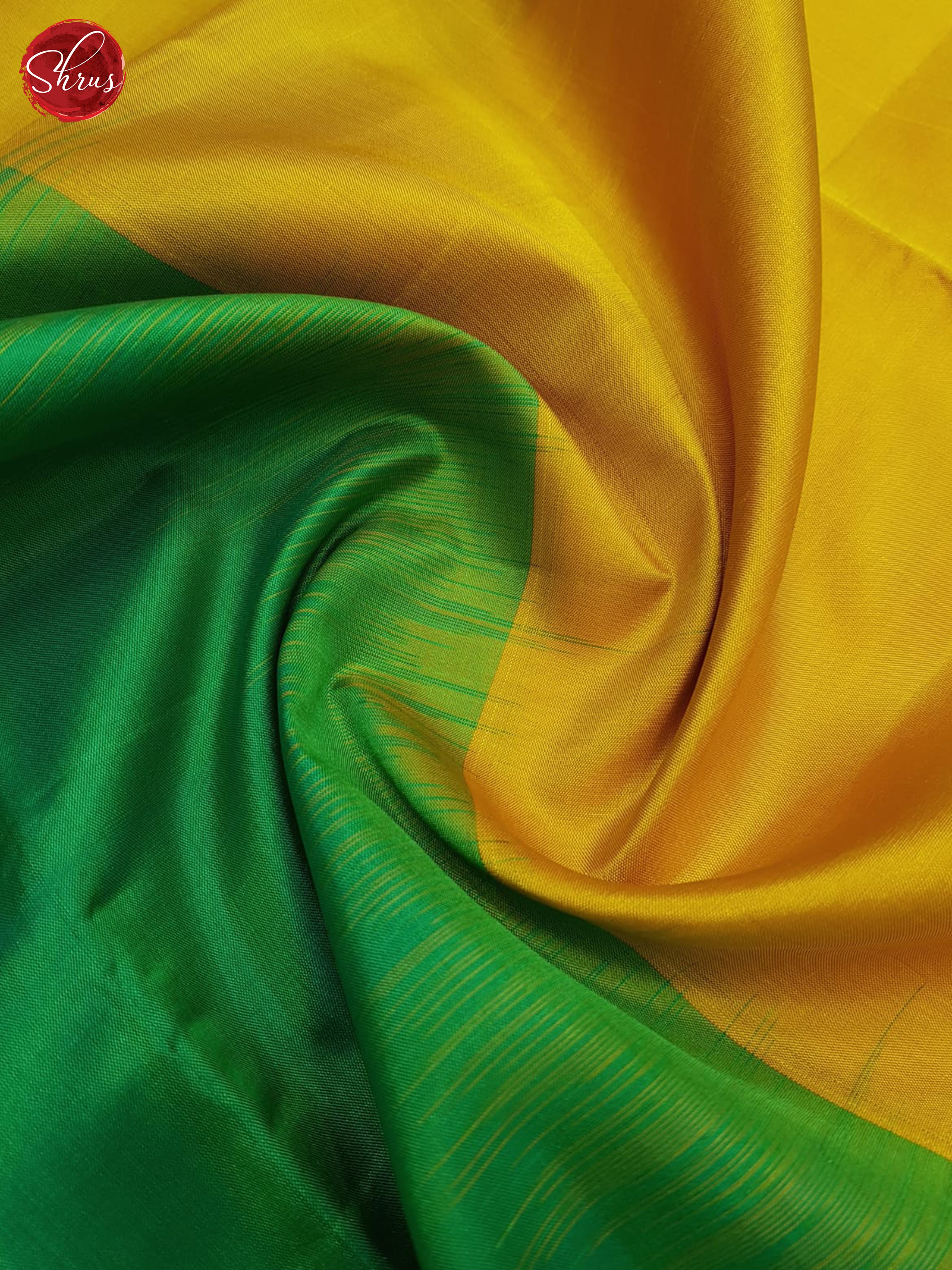 Mustard , Green And Blue- Soft silk saree - Shop on ShrusEternity.com