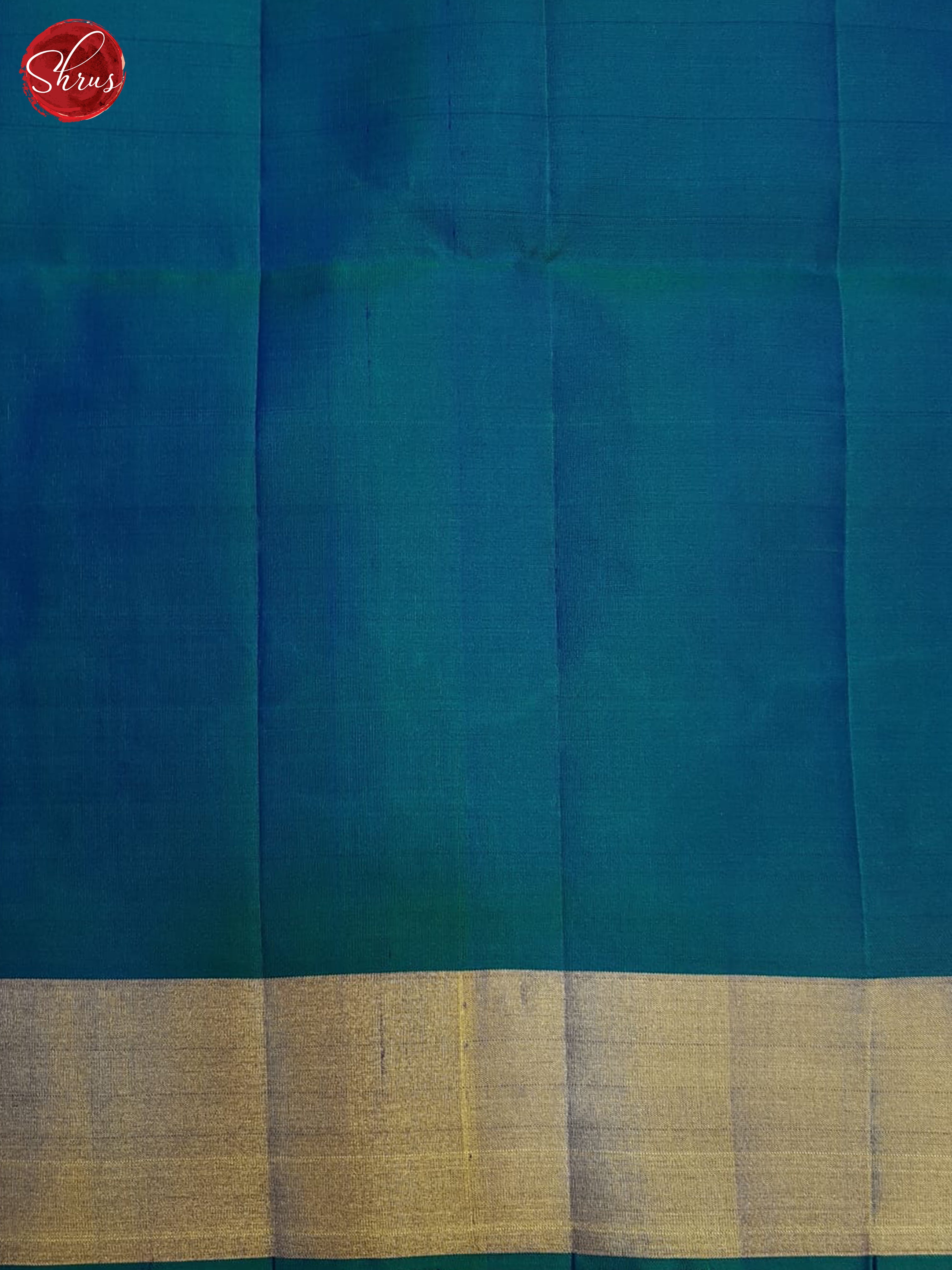 Beige & Green & Blue  - Soft Silk Saree - Shop on ShrusEternity.com