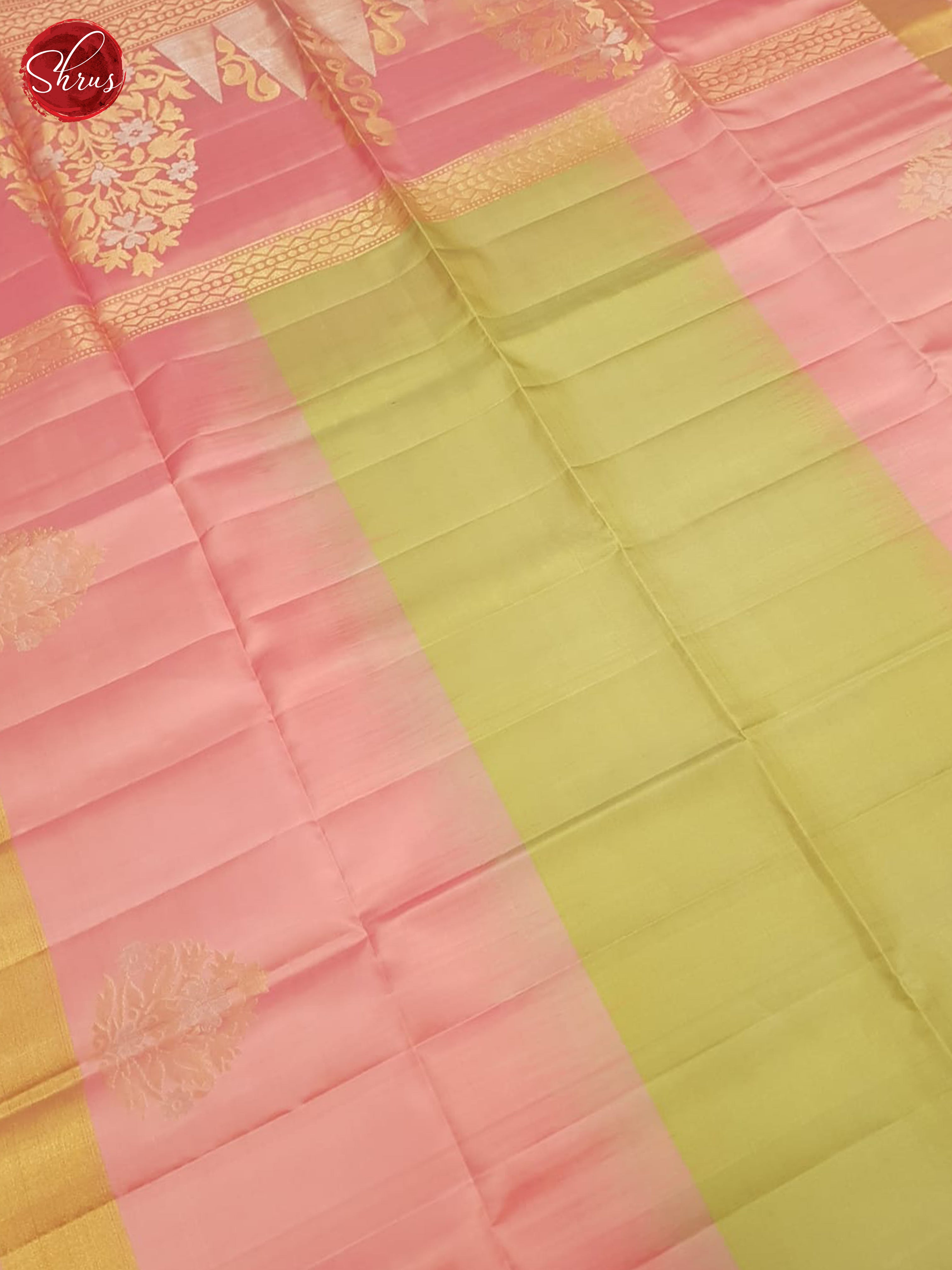 Green & Pink - Soft Silk Saree - Shop on ShrusEternity.com