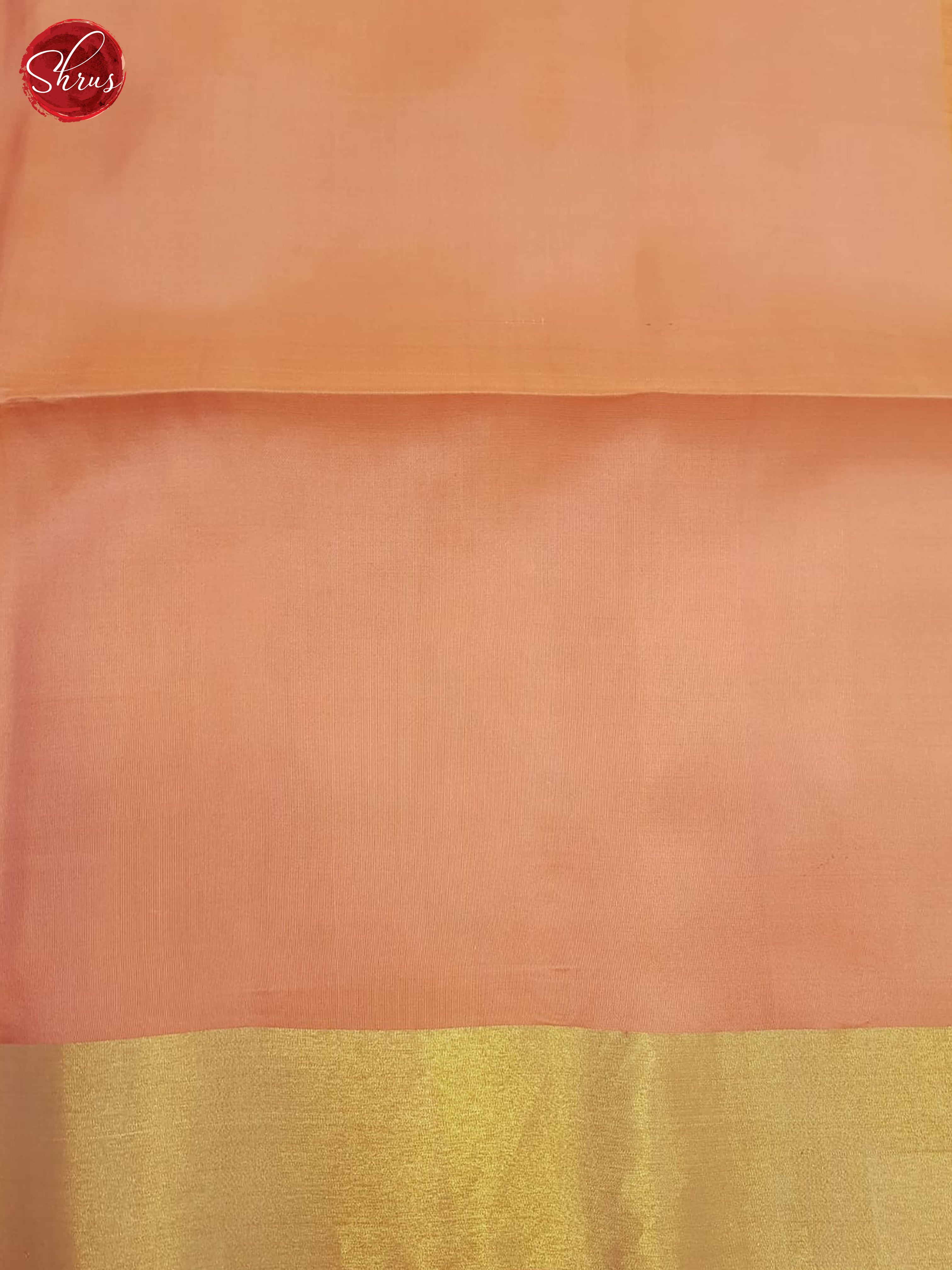 Cream , Green & Peach - Soft Silk Saree - Shop on ShrusEternity.com