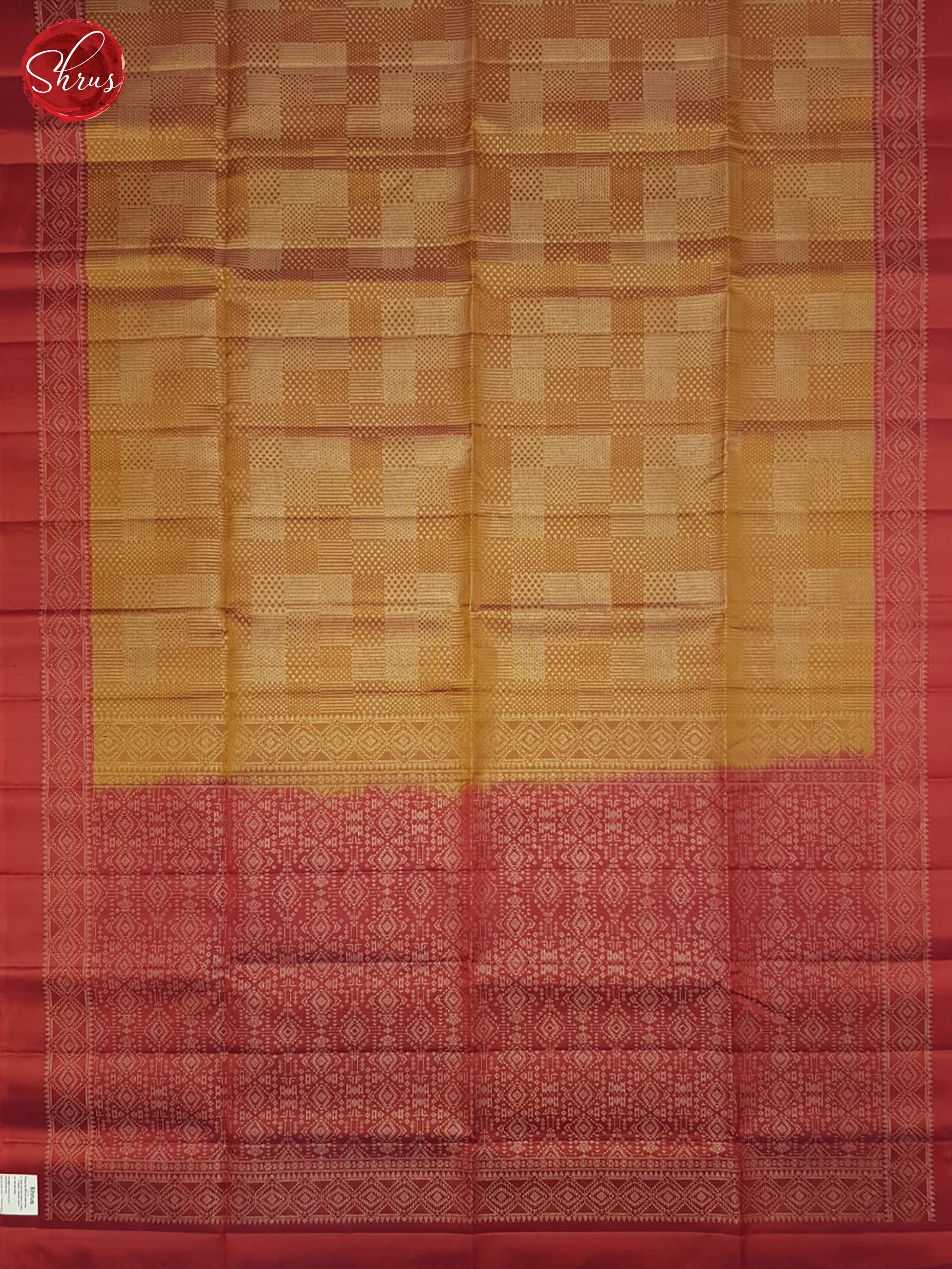 Honey & Red - Soft Silk Saree - Shop on ShrusEternity.com