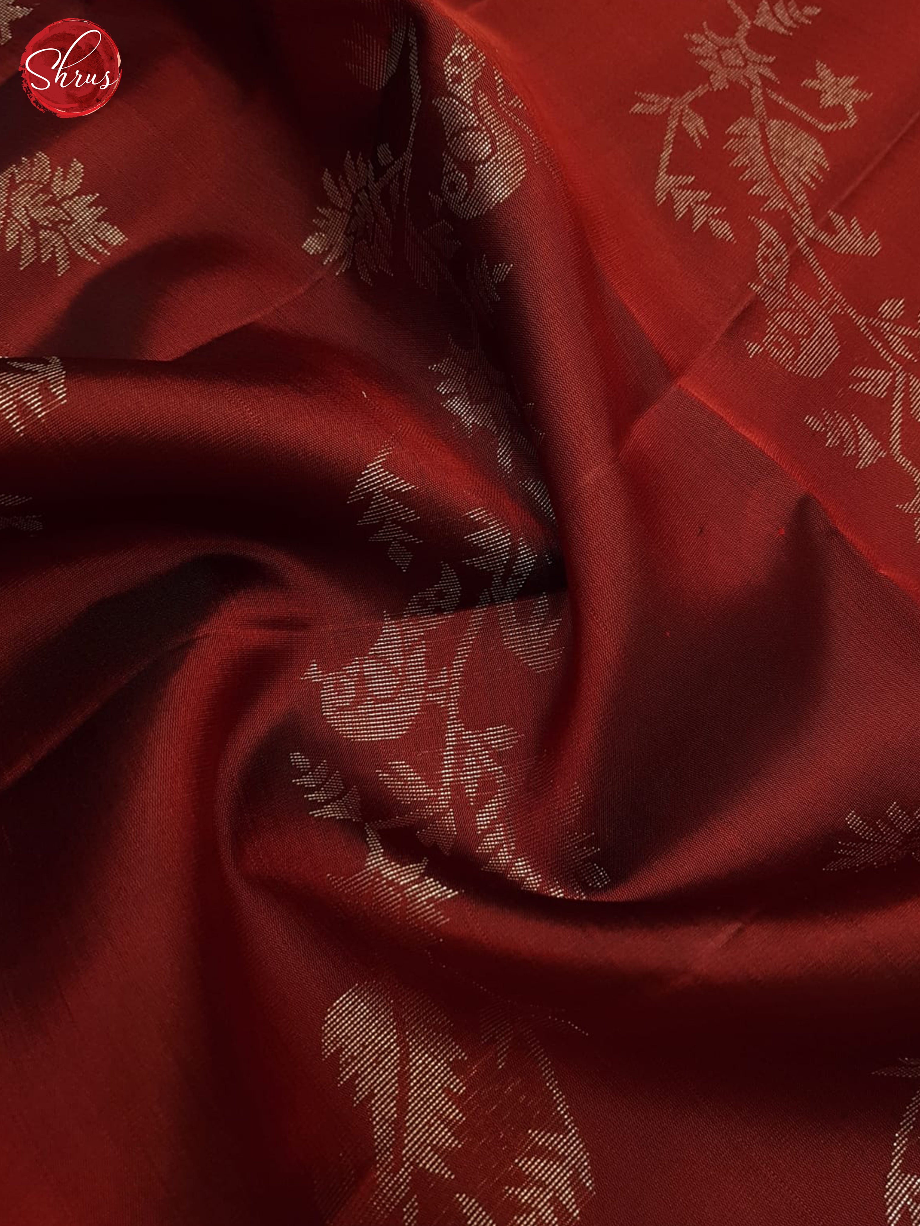 Red & Blue  - Soft Silk Saree - Shop on ShrusEternity.com