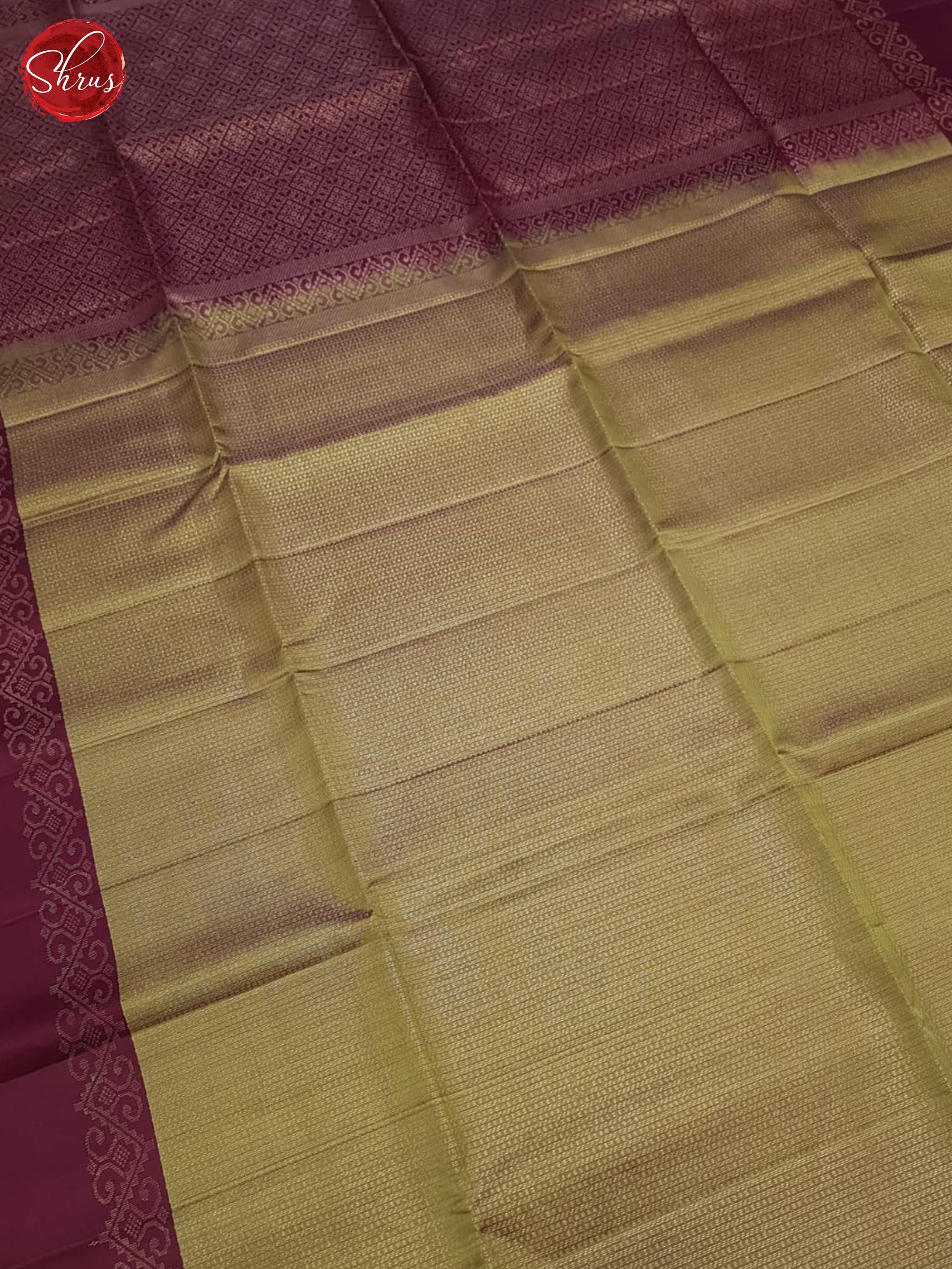 Mehandi Green & Maroon- Soft Silk Saree - Shop on ShrusEternity.com