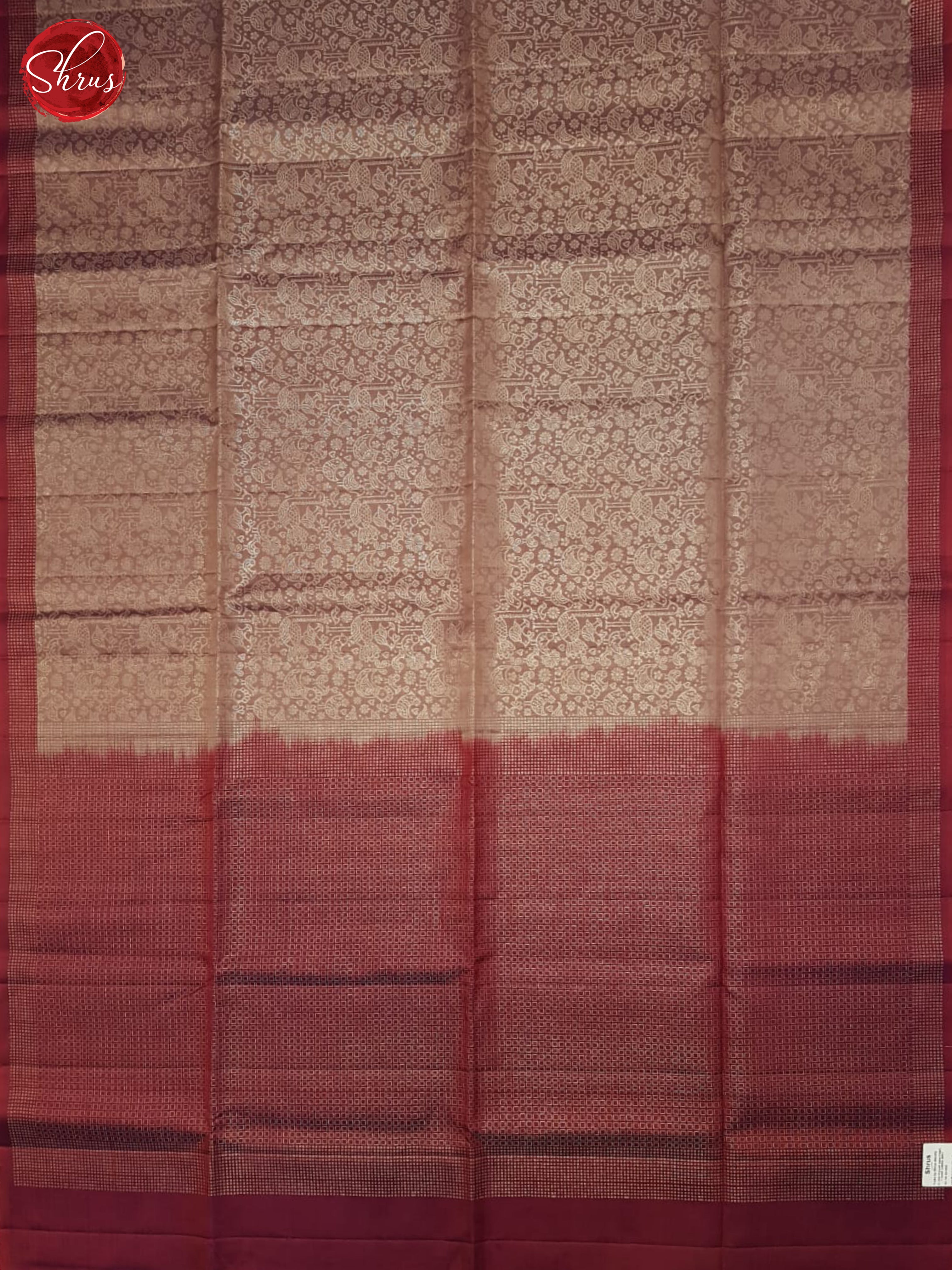 Brown & Maroon - Soft Silk Saree - Shop on ShrusEternity.com