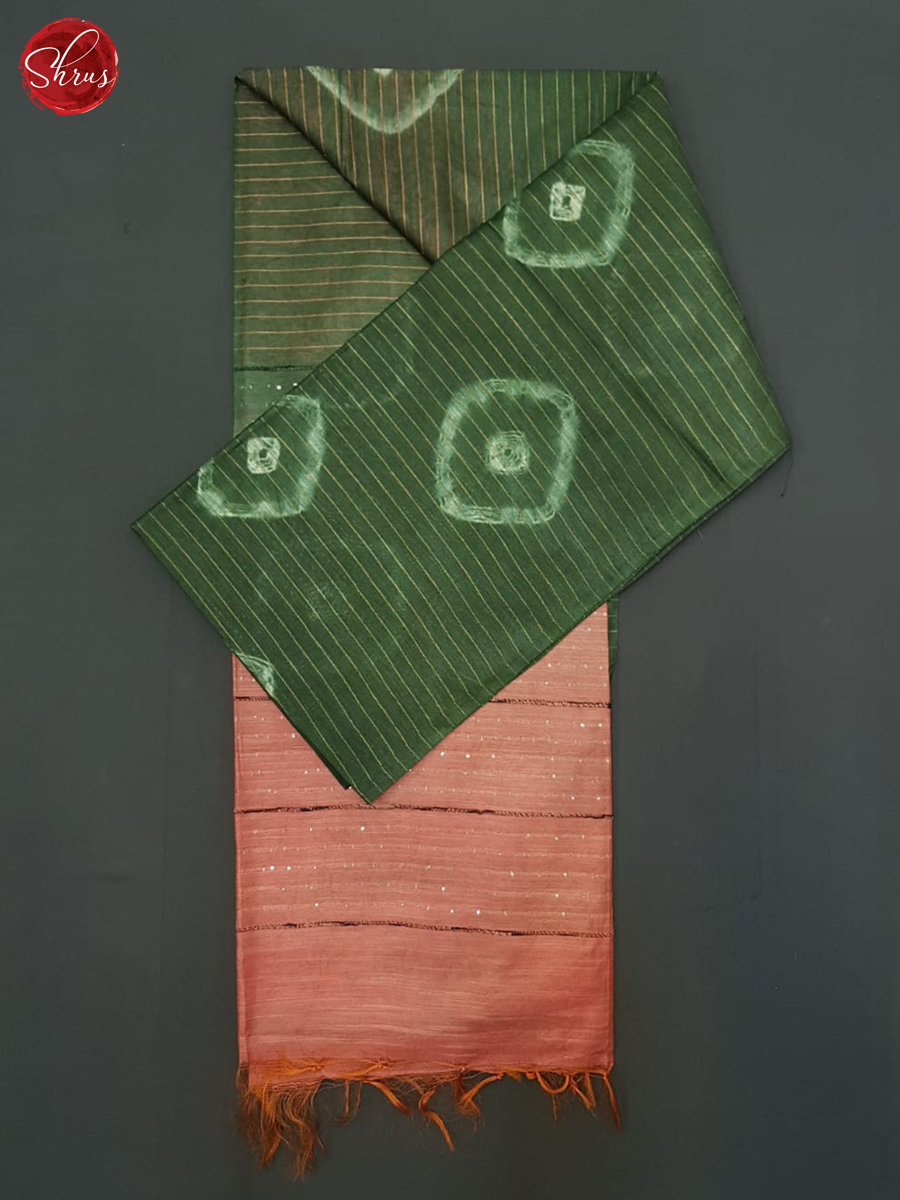 Green And Pink- Shibori Saree - Shop on ShrusEternity.com