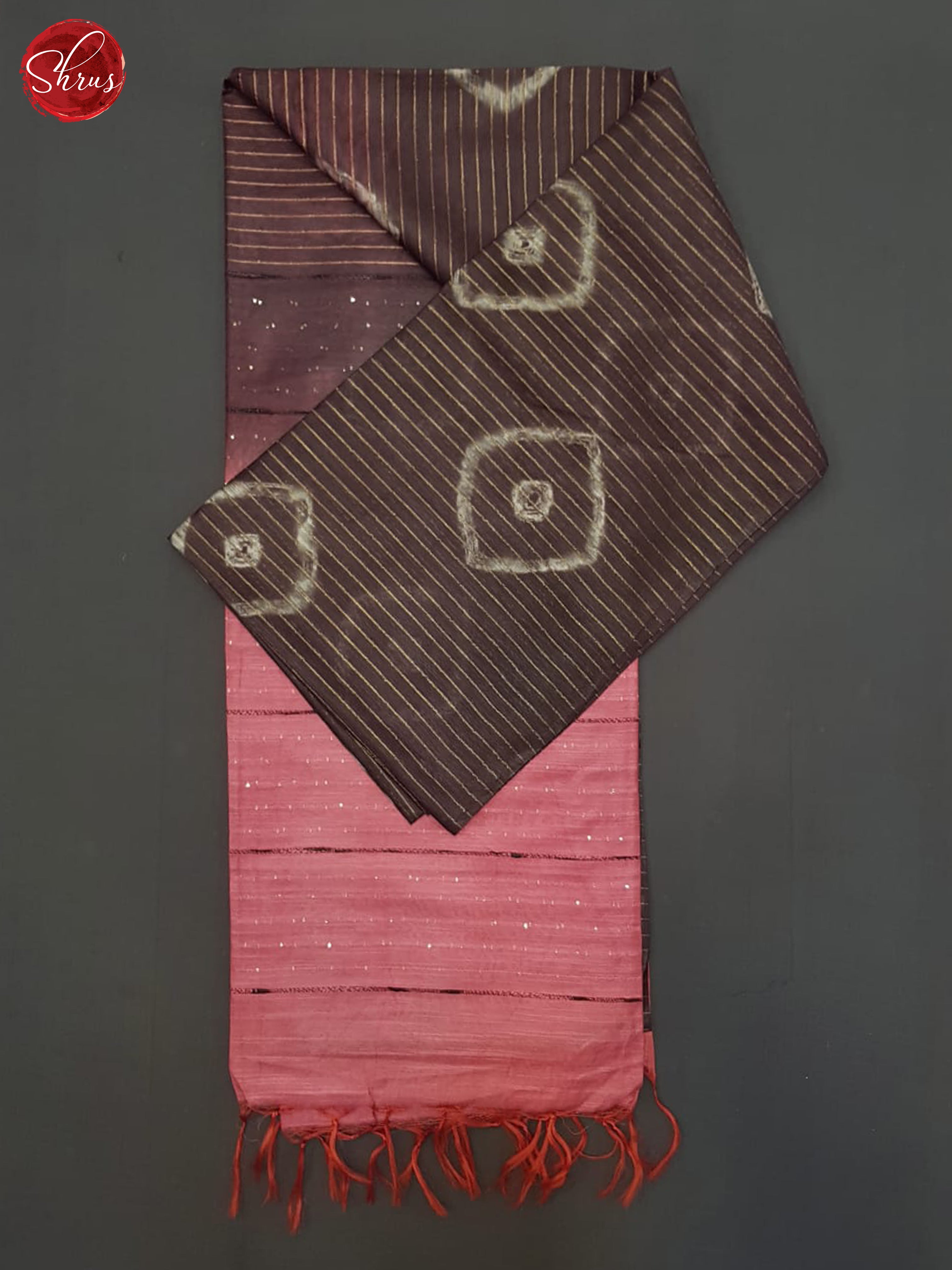 Wine And Pink- Shibori Saree - Shop on ShrusEternity.com