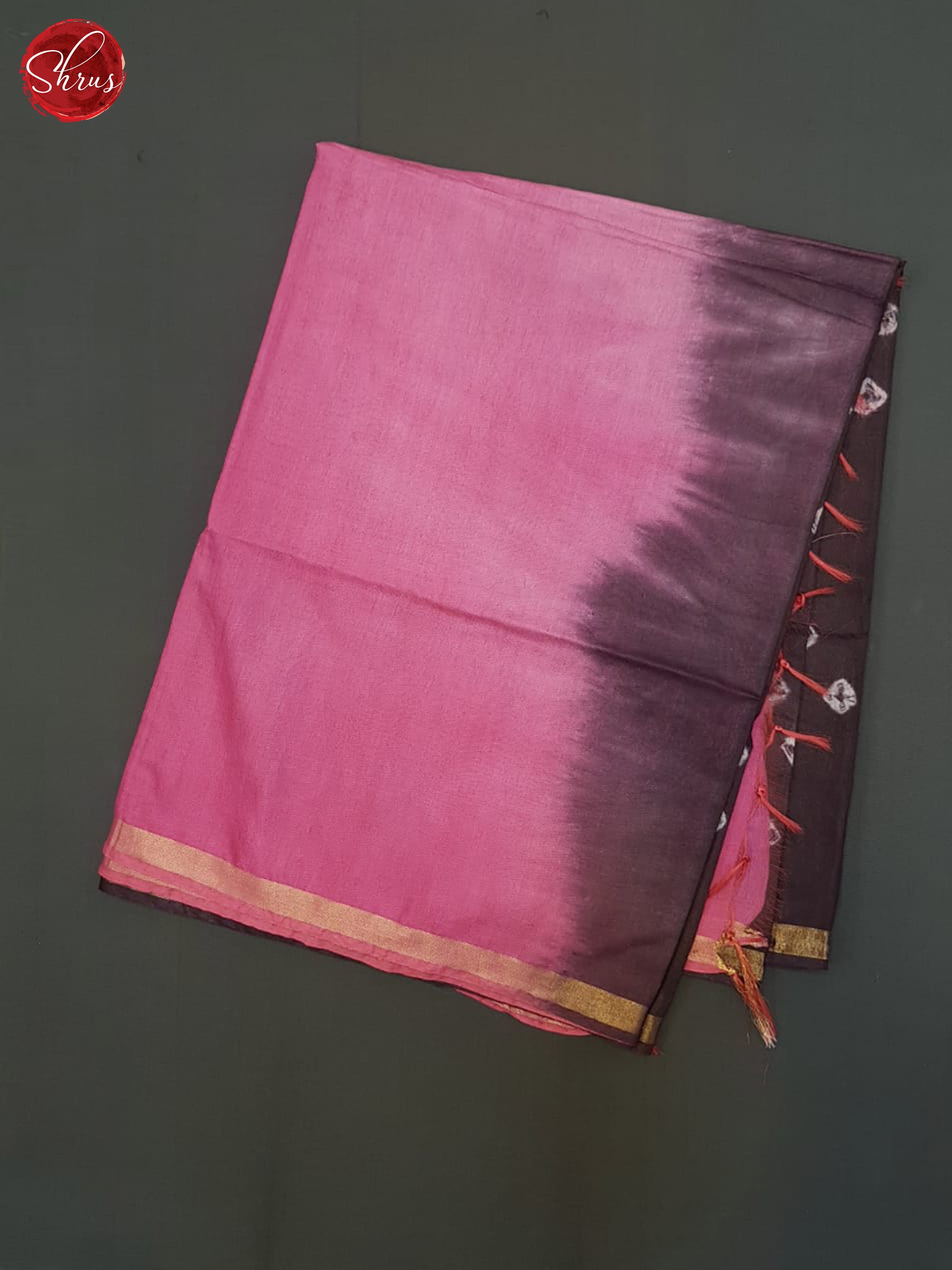 Wine And Pink- Shibori Saree - Shop on ShrusEternity.com