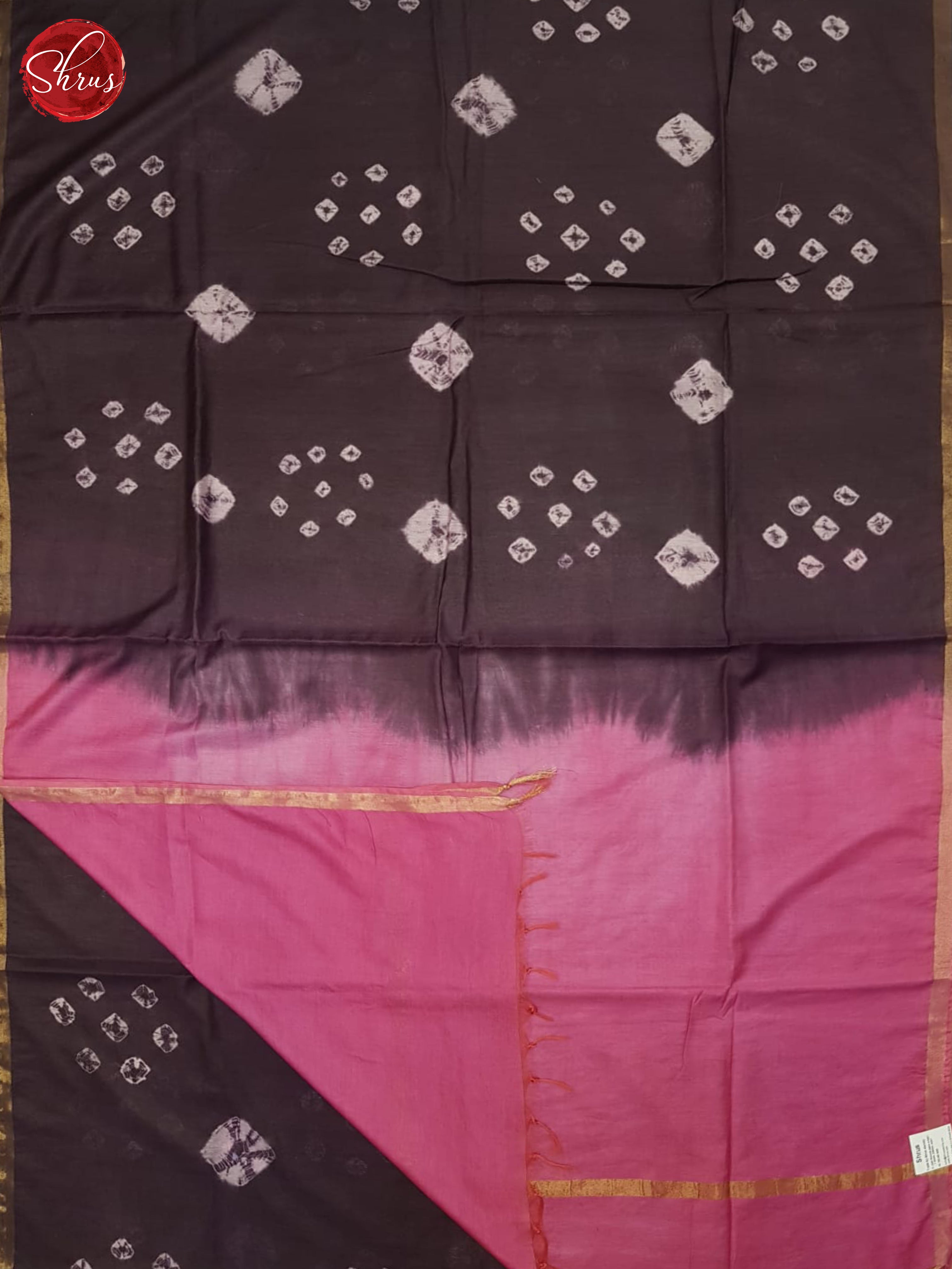 Wine And Pink- Shibori Saree - Shop on ShrusEternity.com