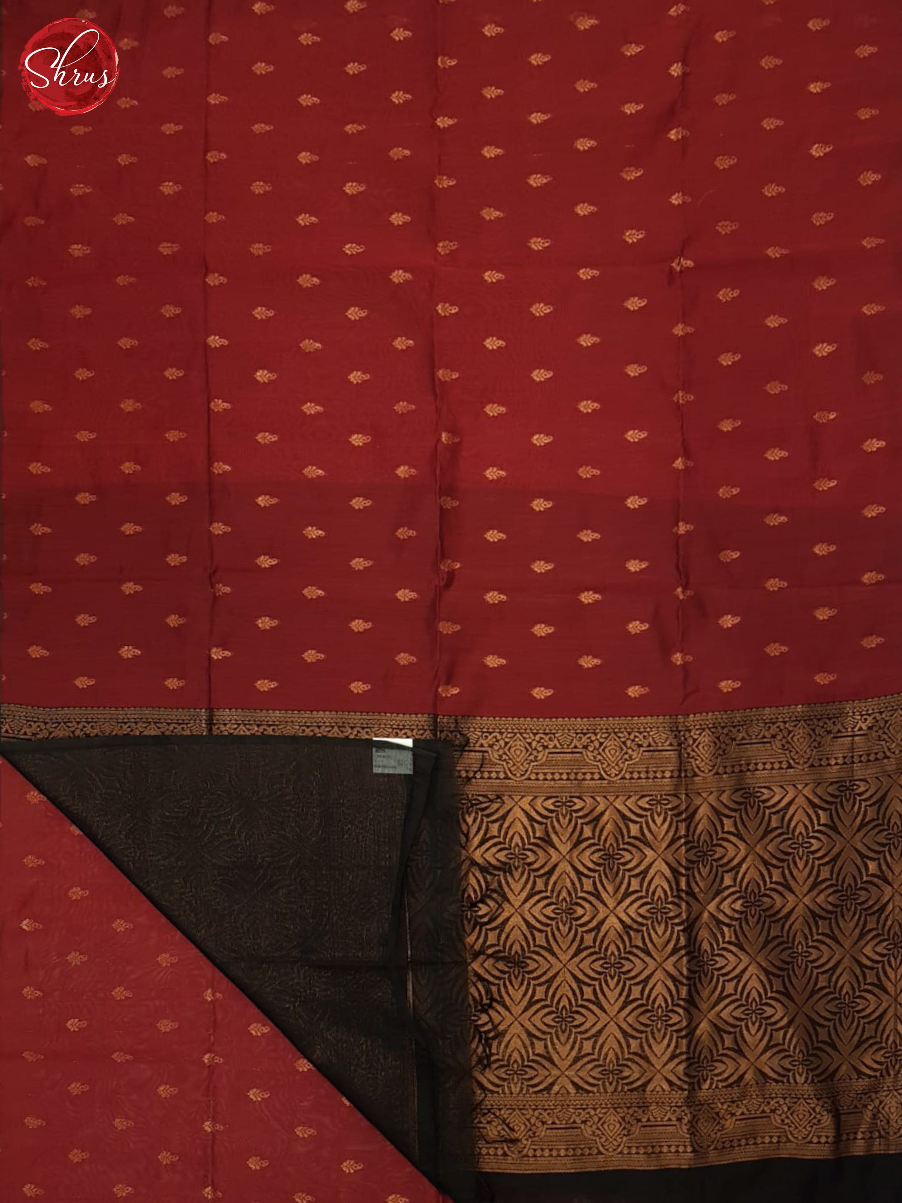 Araku Maroon And Black- Semi Silk Cotton Saree - Shop on ShrusEternity.com