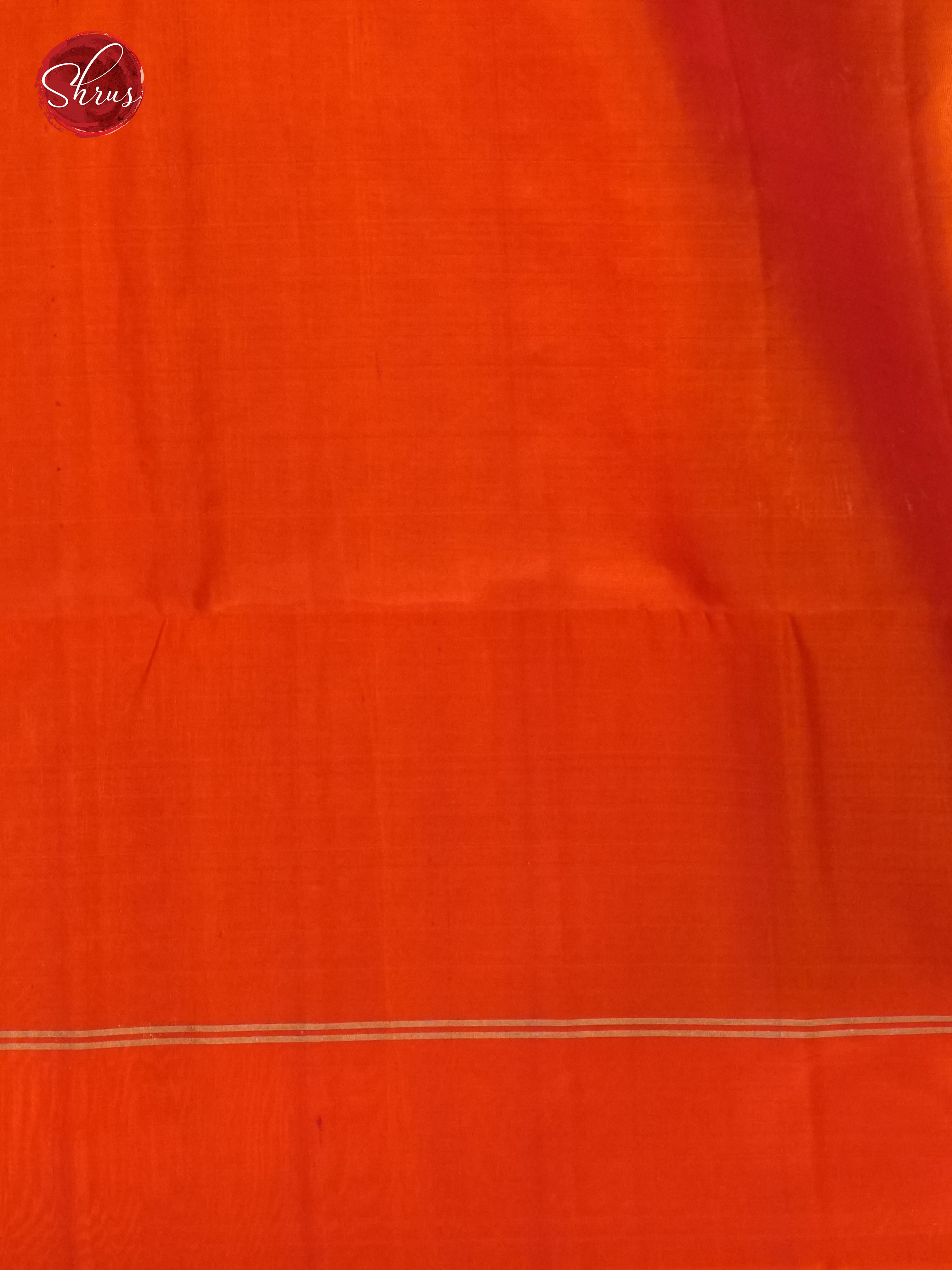 Green And Orange- Soft Silk Saree - Shop on ShrusEternity.com