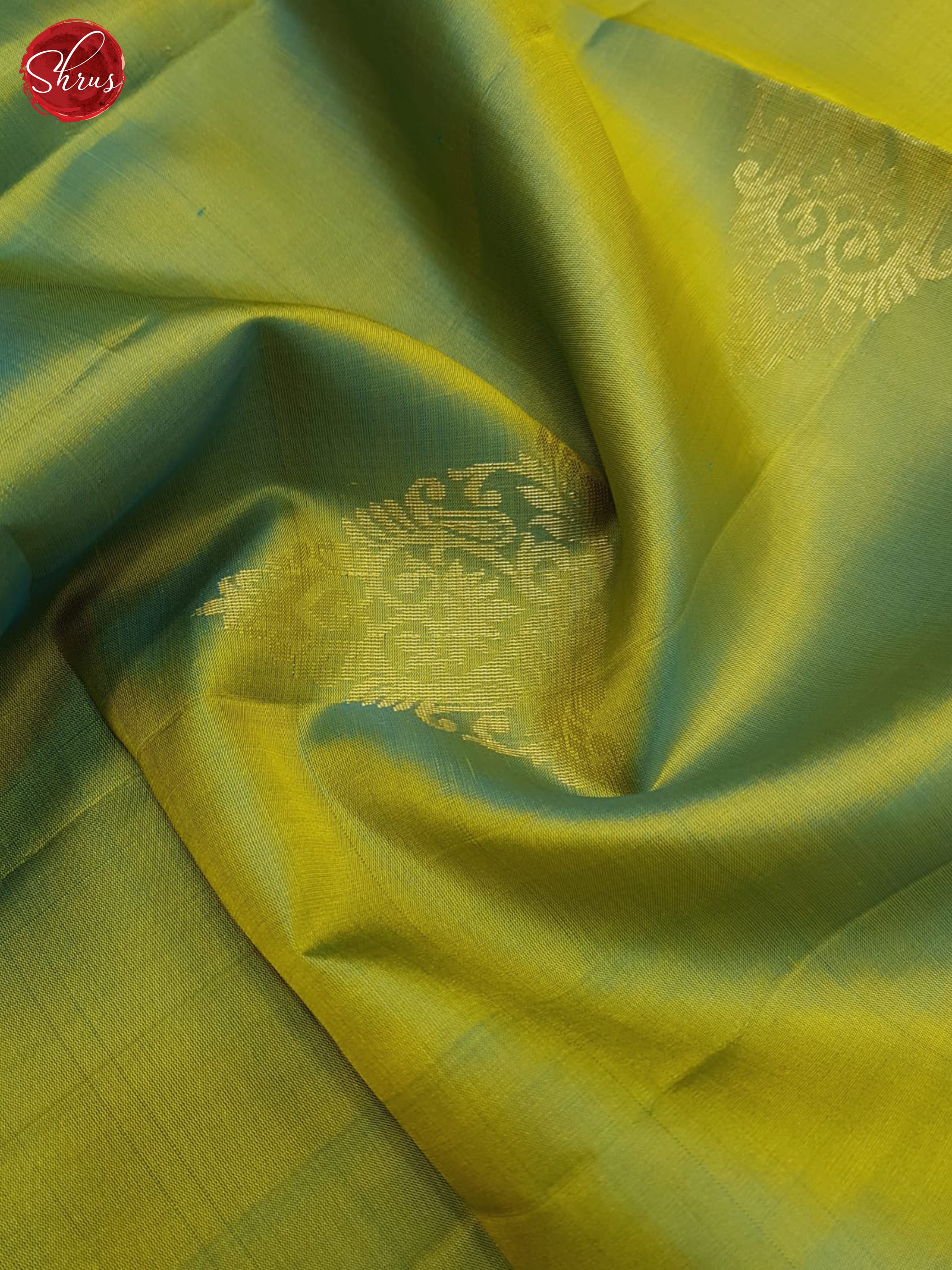 Light Green & Green - Soft Silk Saree - Shop on ShrusEternity.com