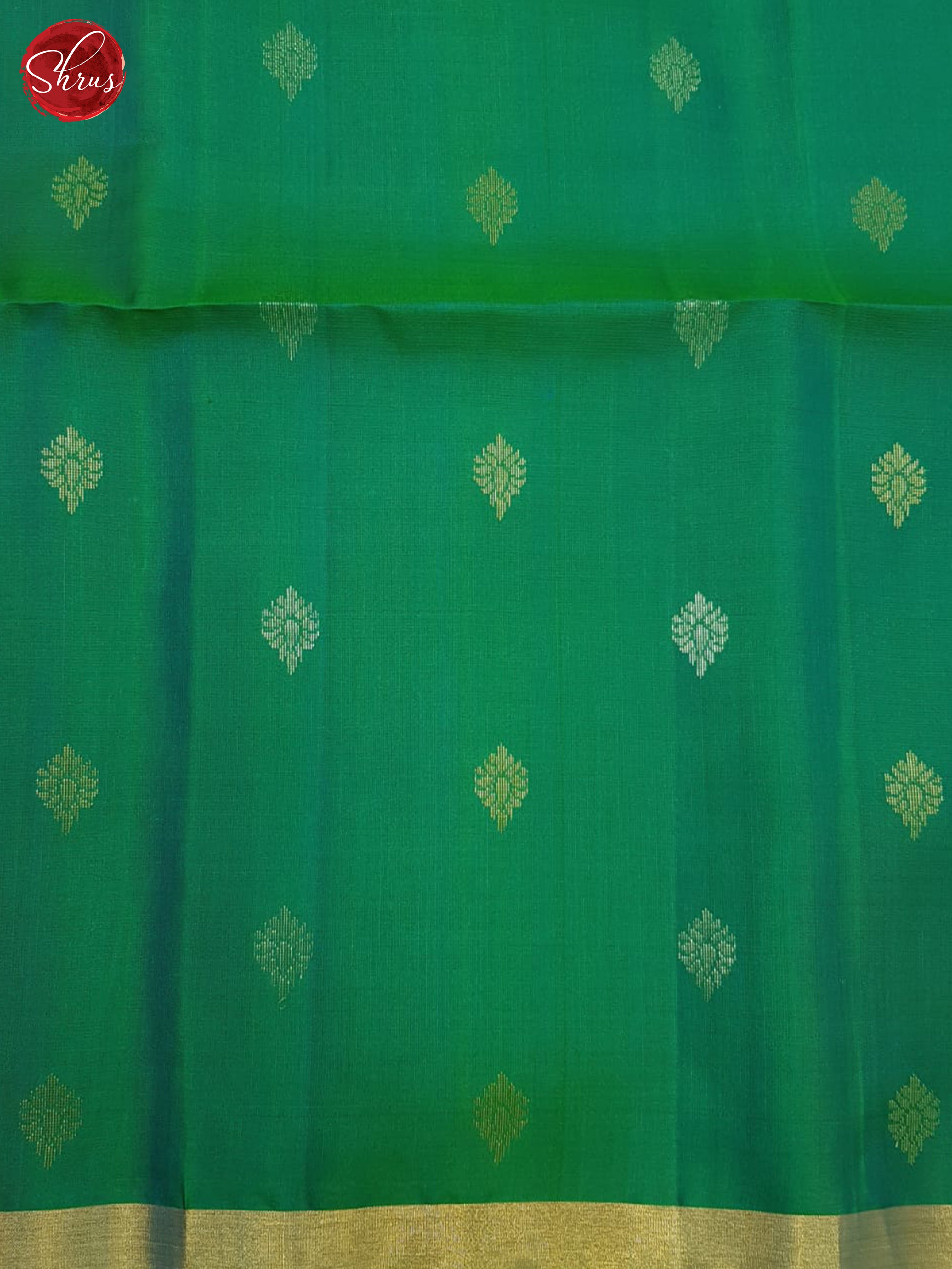 Light Green & Green - Soft Silk Saree - Shop on ShrusEternity.com