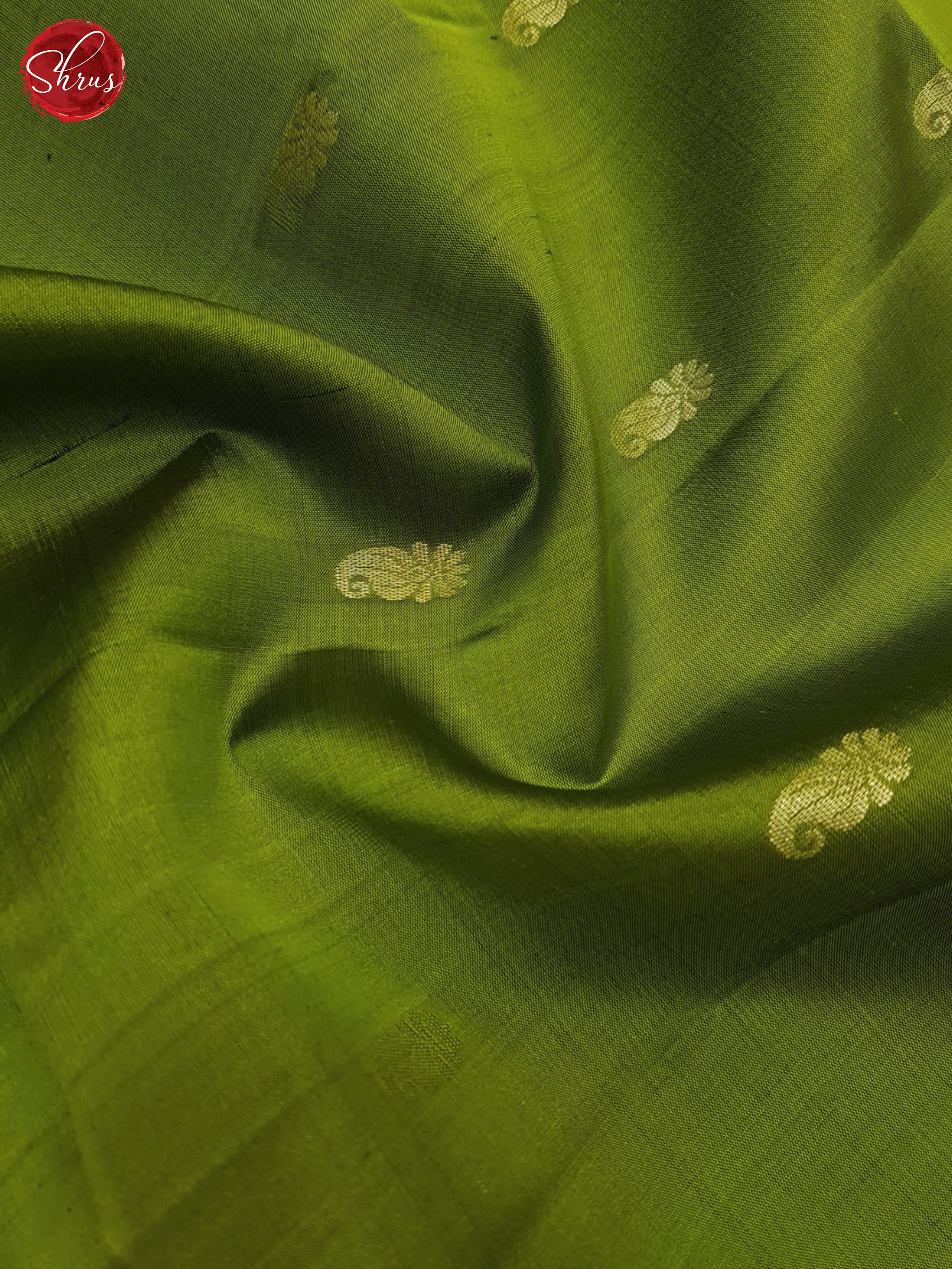 Green And Black- Soft Silk Saree - Shop on ShrusEternity.com