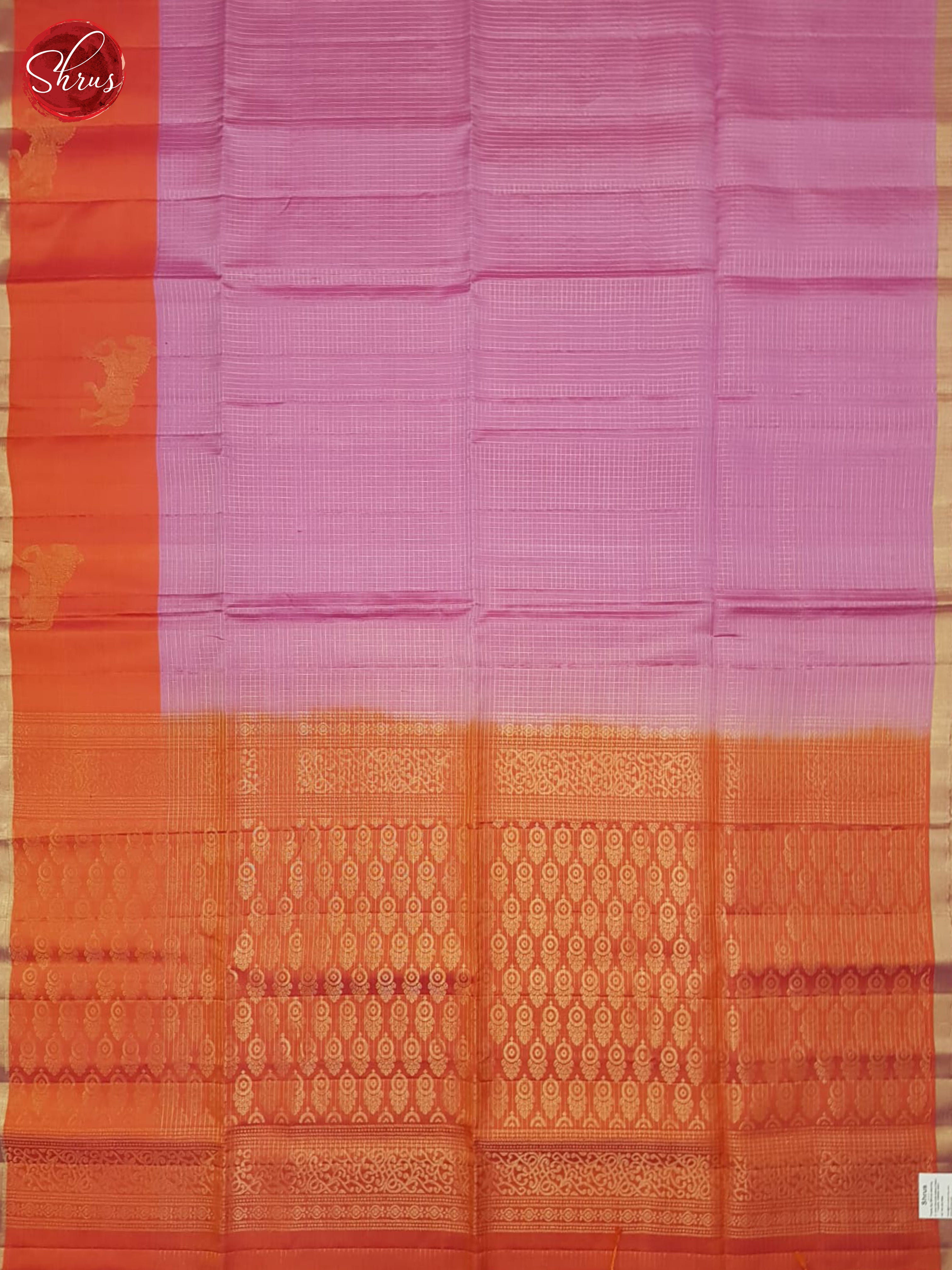 Pink And Orange- Soft Silk Saree - Shop on ShrusEternity.com