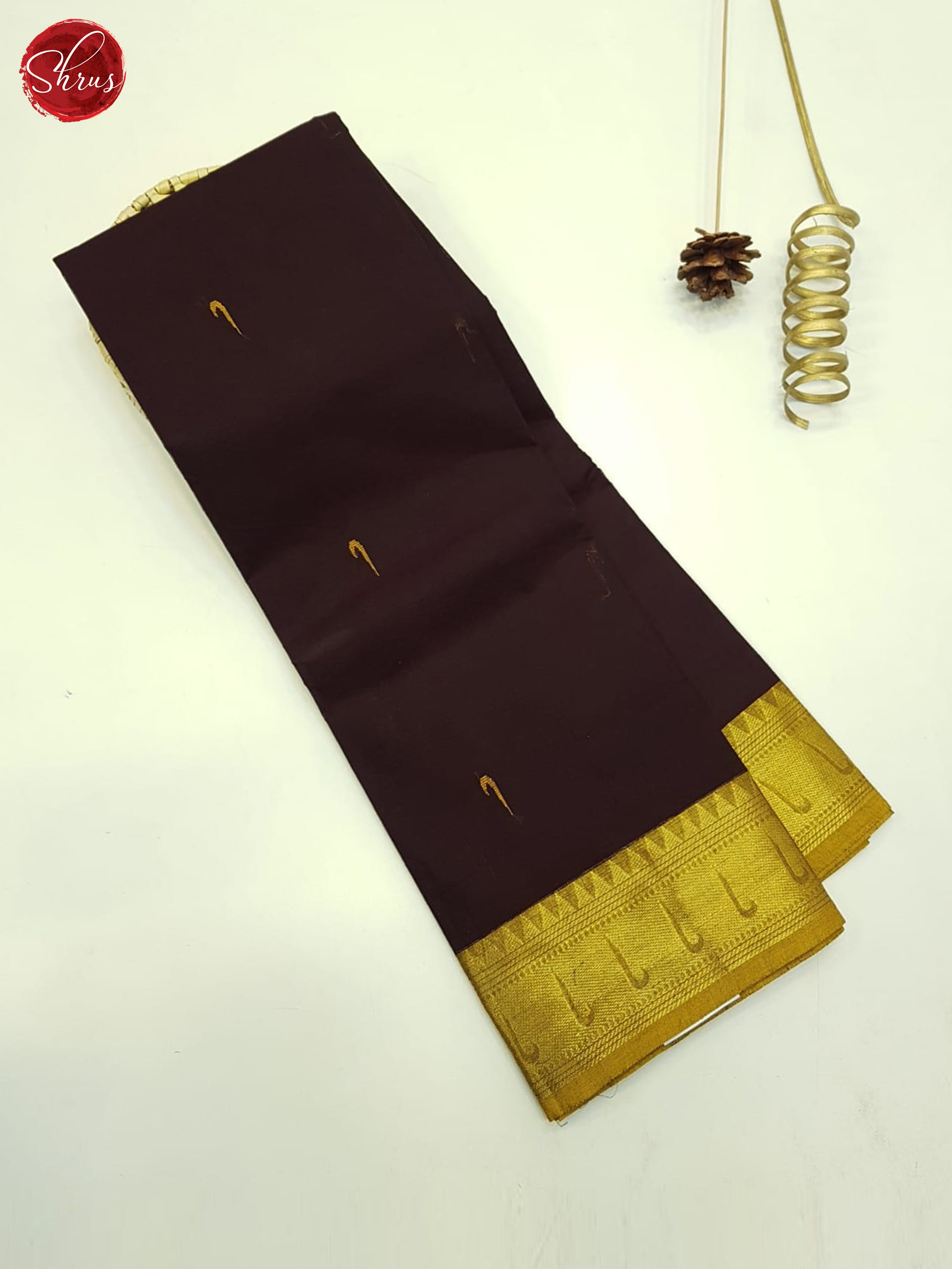 Brown And Mustard- Unstitched Chettinad Cotton Top - Shop on ShrusEternity.com