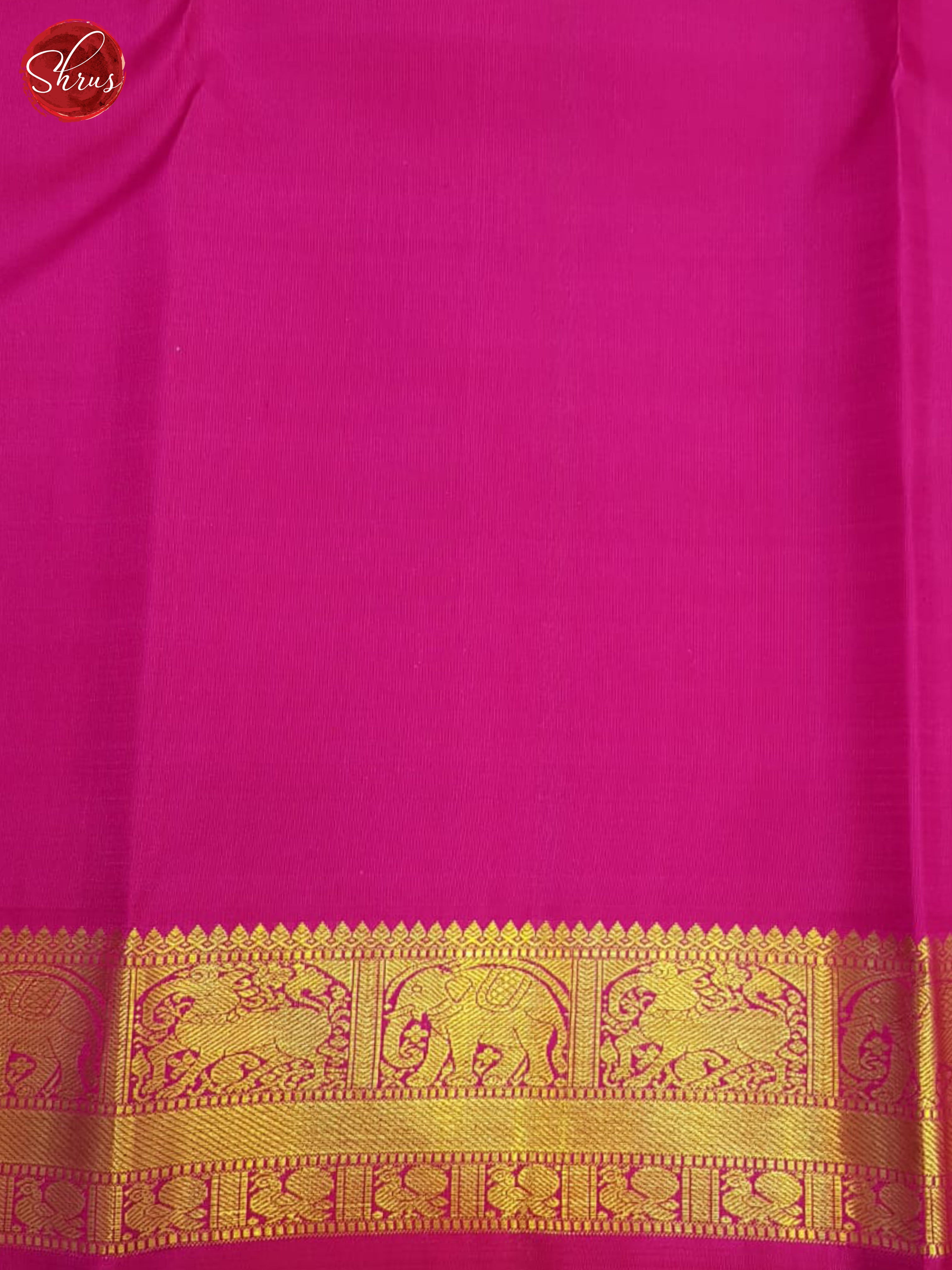 Multi And Pink- Kanchipuram Silk Saree - Shop on ShrusEternity.com