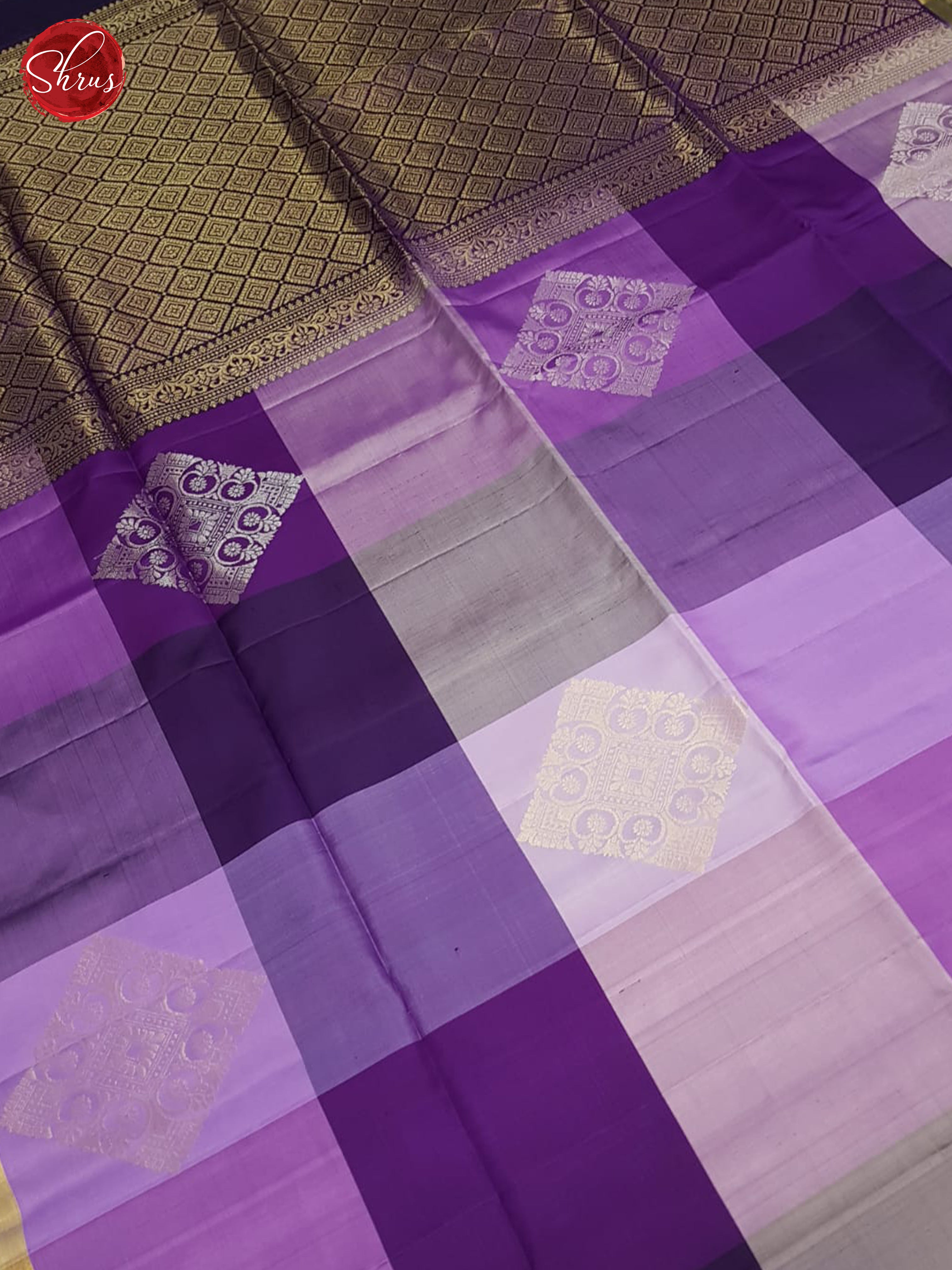 Lavender And Purple- Soft Silk saree - Shop on ShrusEternity.com