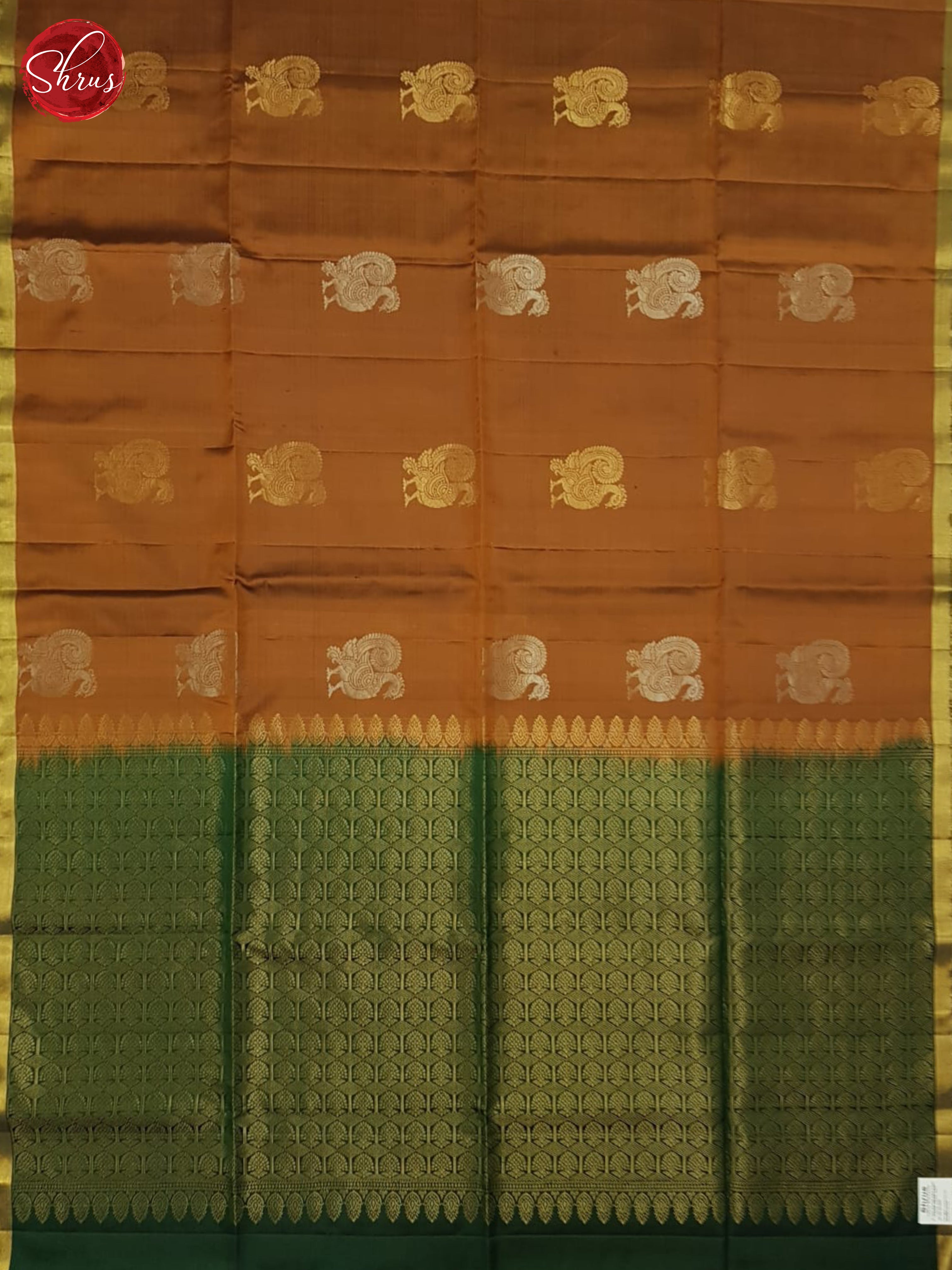 Brown And Green- Soft Silk Saree - Shop on ShrusEternity.com