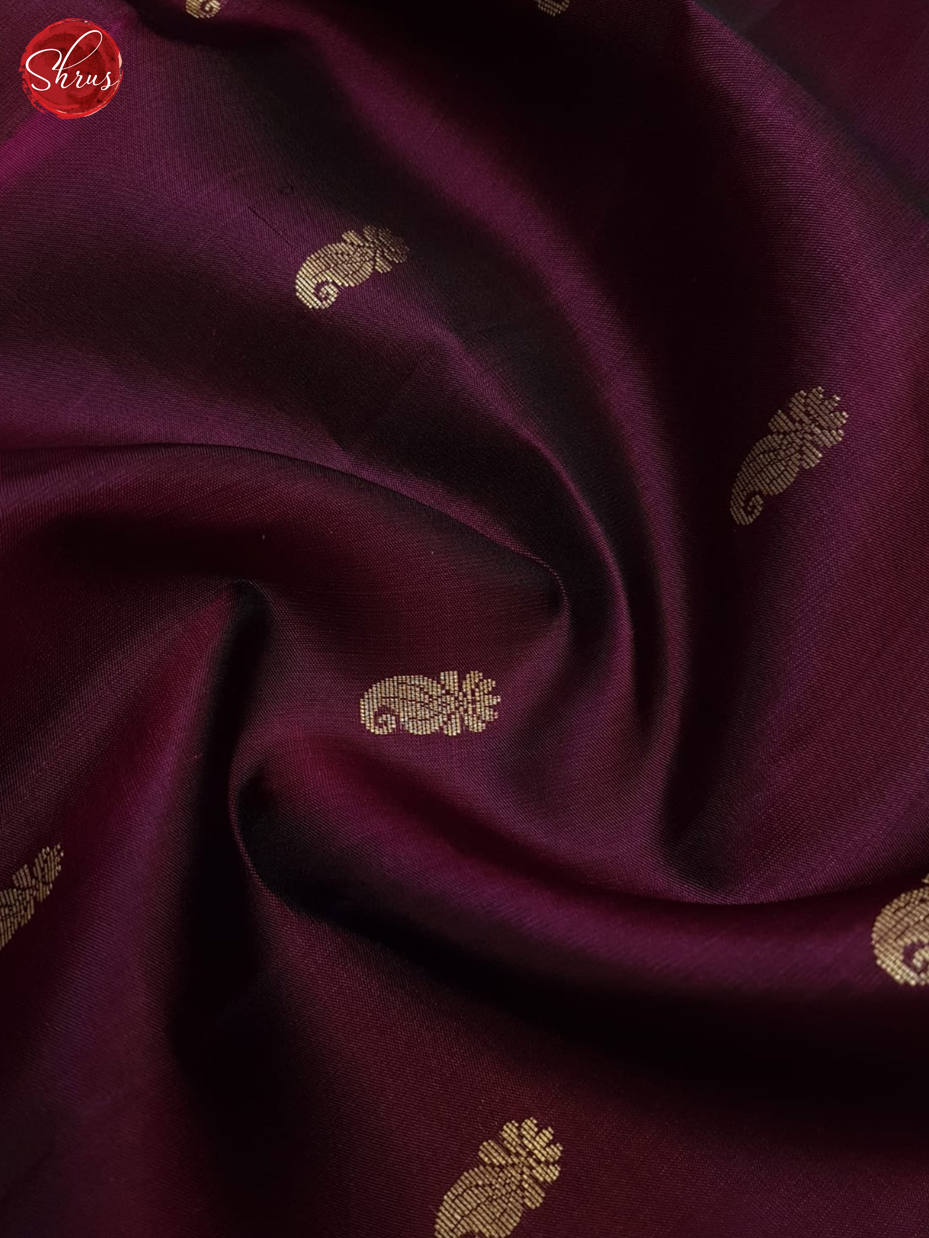 Wine And Orange- Soft Silk Saree - Shop on ShrusEternity.com