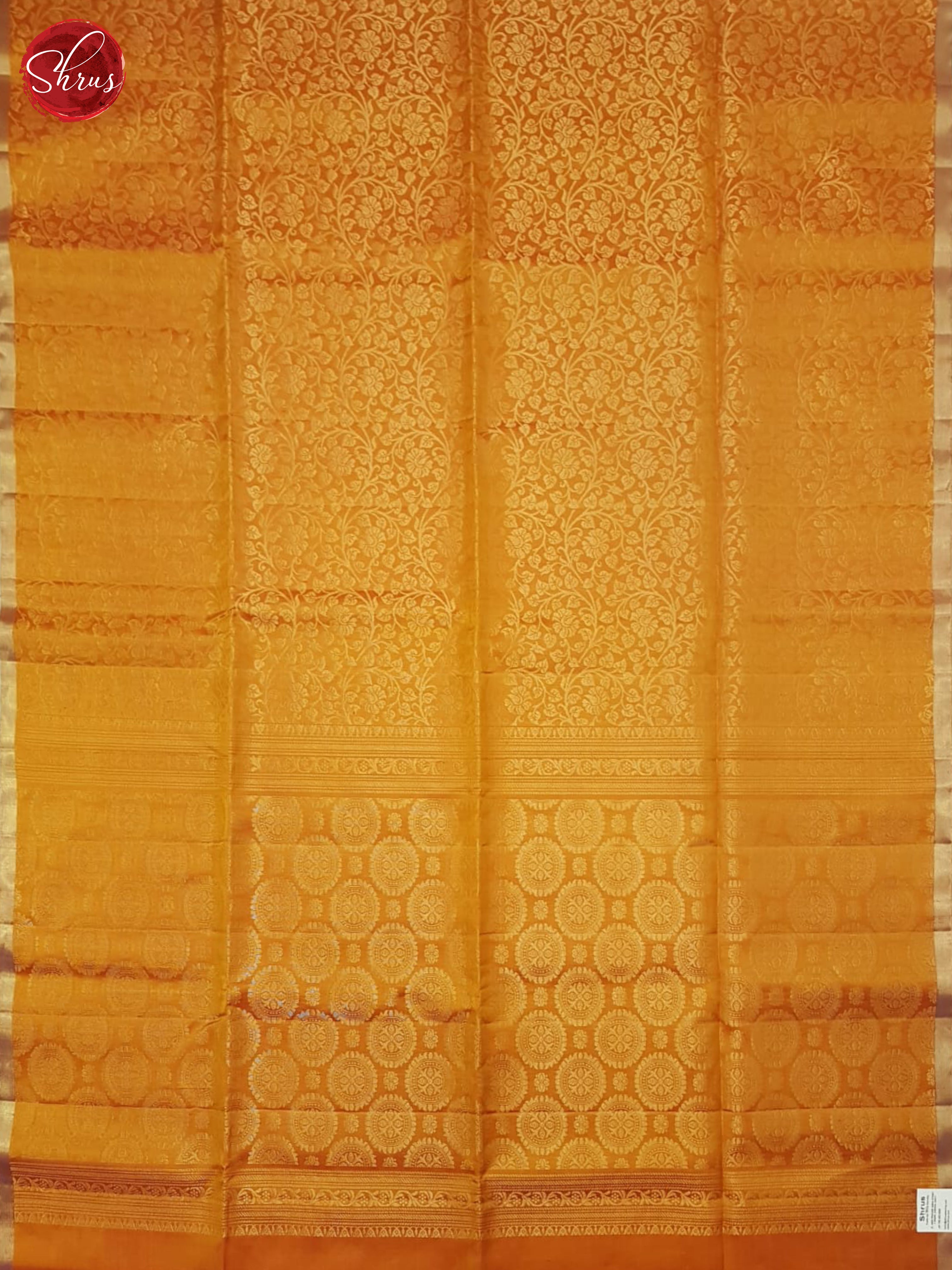 Orange(Single Tone)- Soft Silk Saree - Shop on ShrusEternity.com