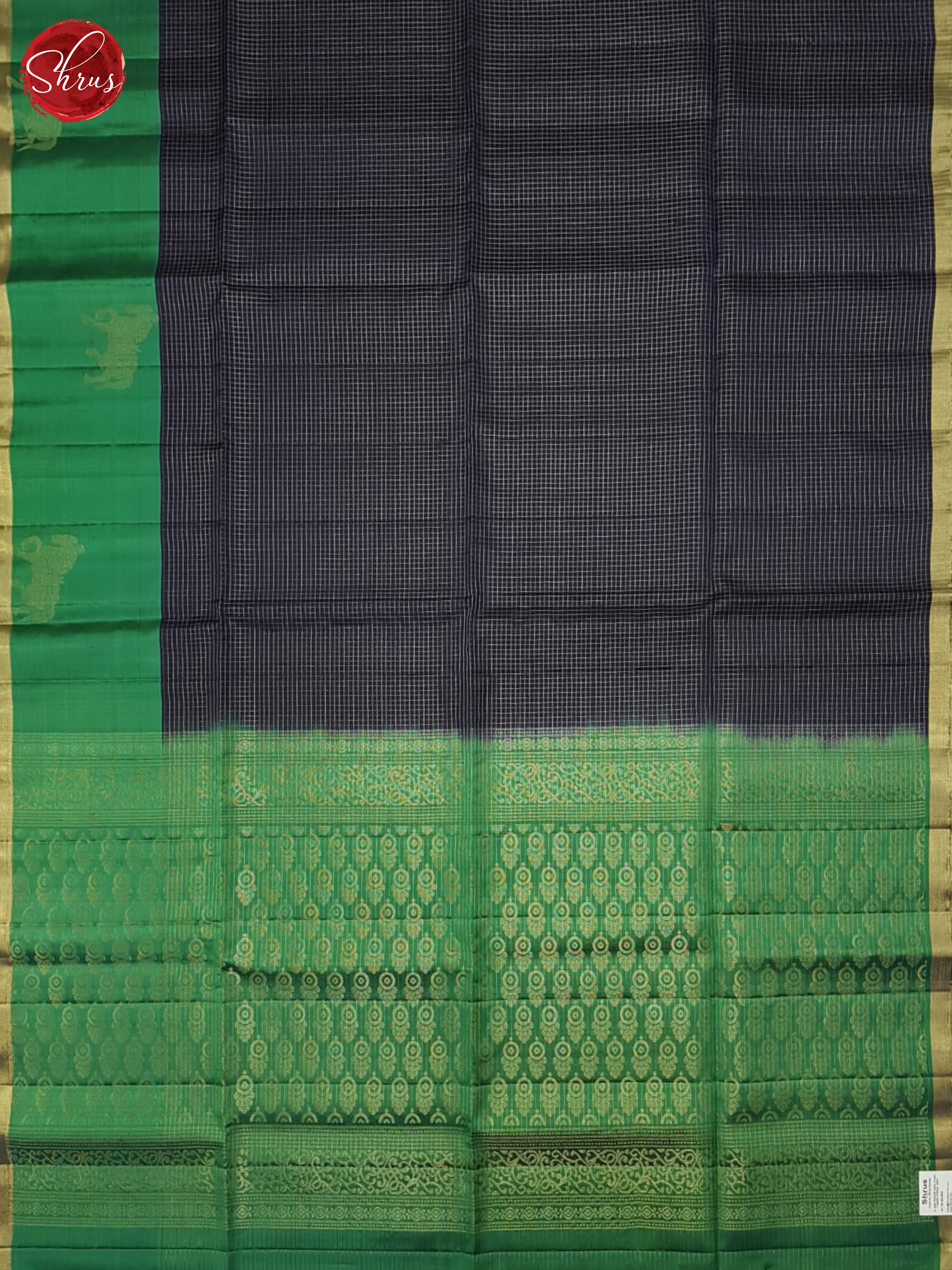 Blue And Green- Soft Silk Saree - Shop on ShrusEternity.com