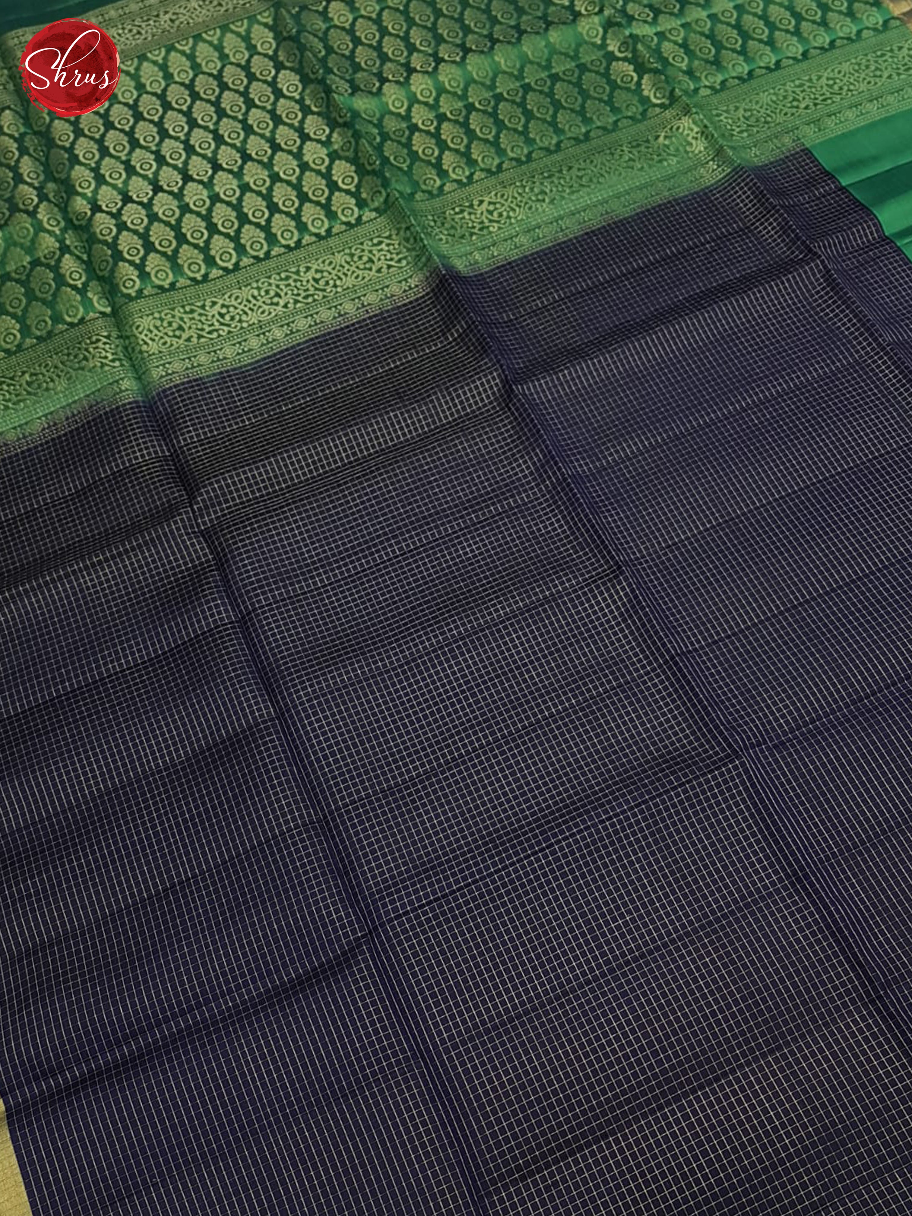 Blue And Green- Soft Silk Saree - Shop on ShrusEternity.com