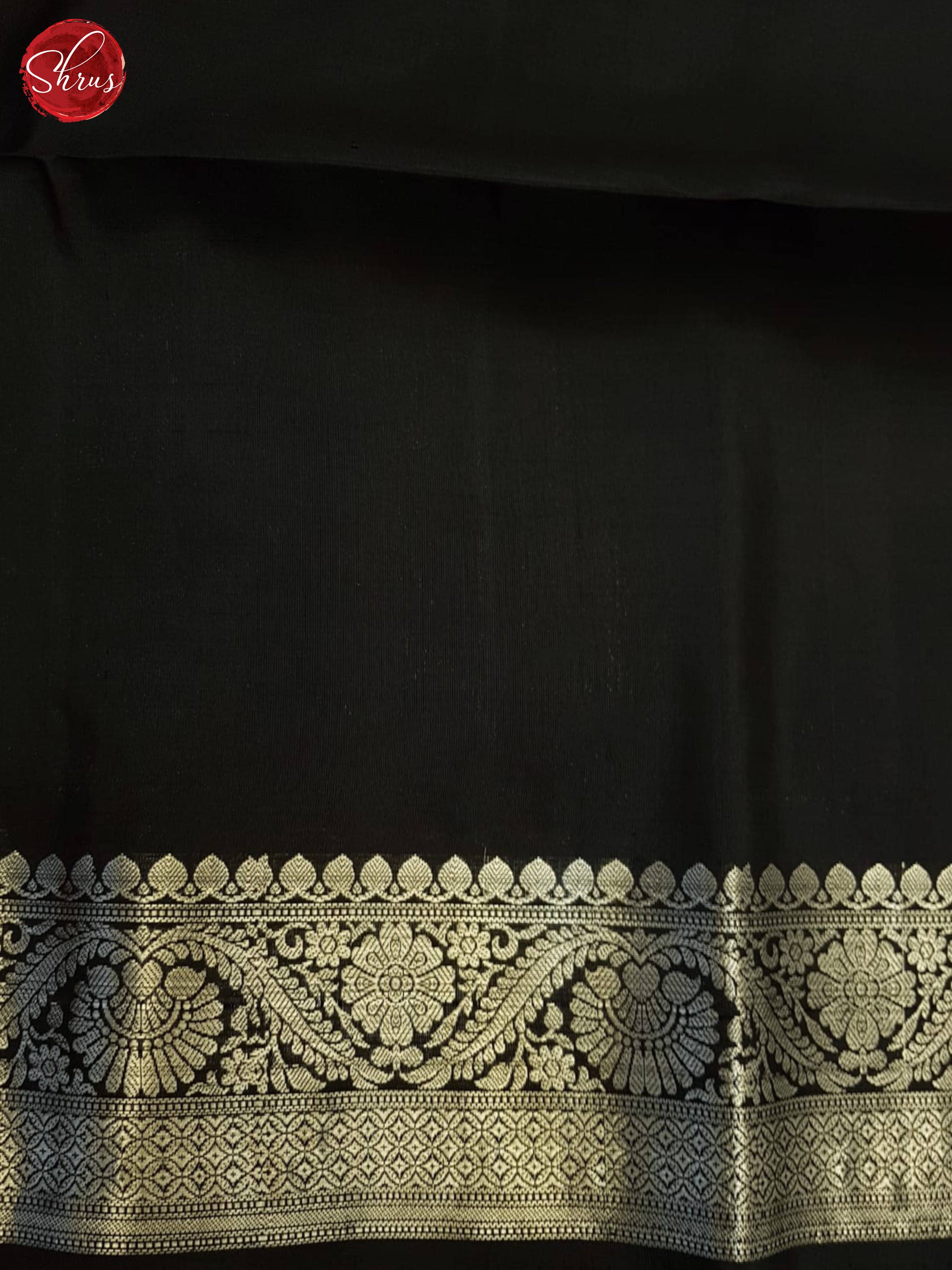 Cream And Black- Soft Silk Saree - Shop on ShrusEternity.com