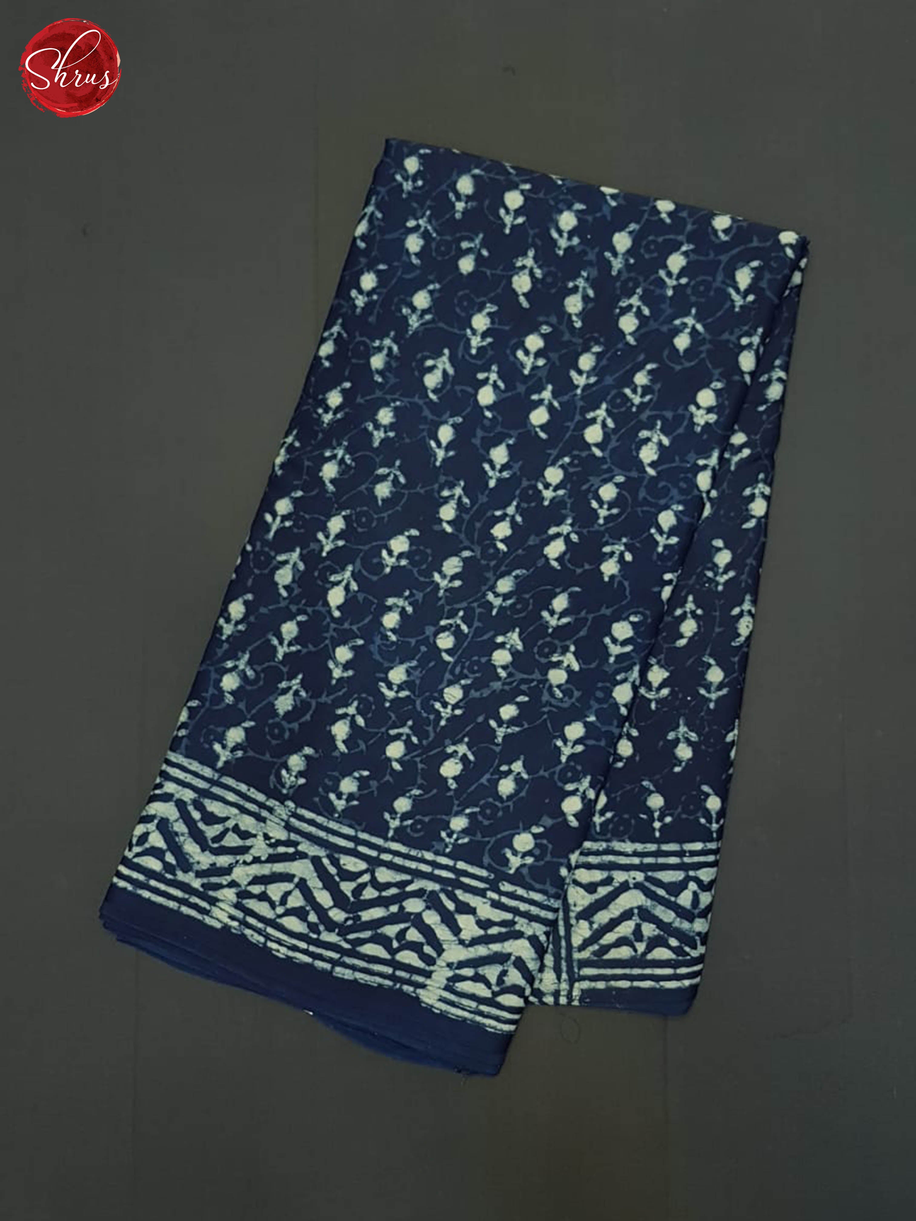 Blue  - Modal Silk Saree - Shop on ShrusEternity.com