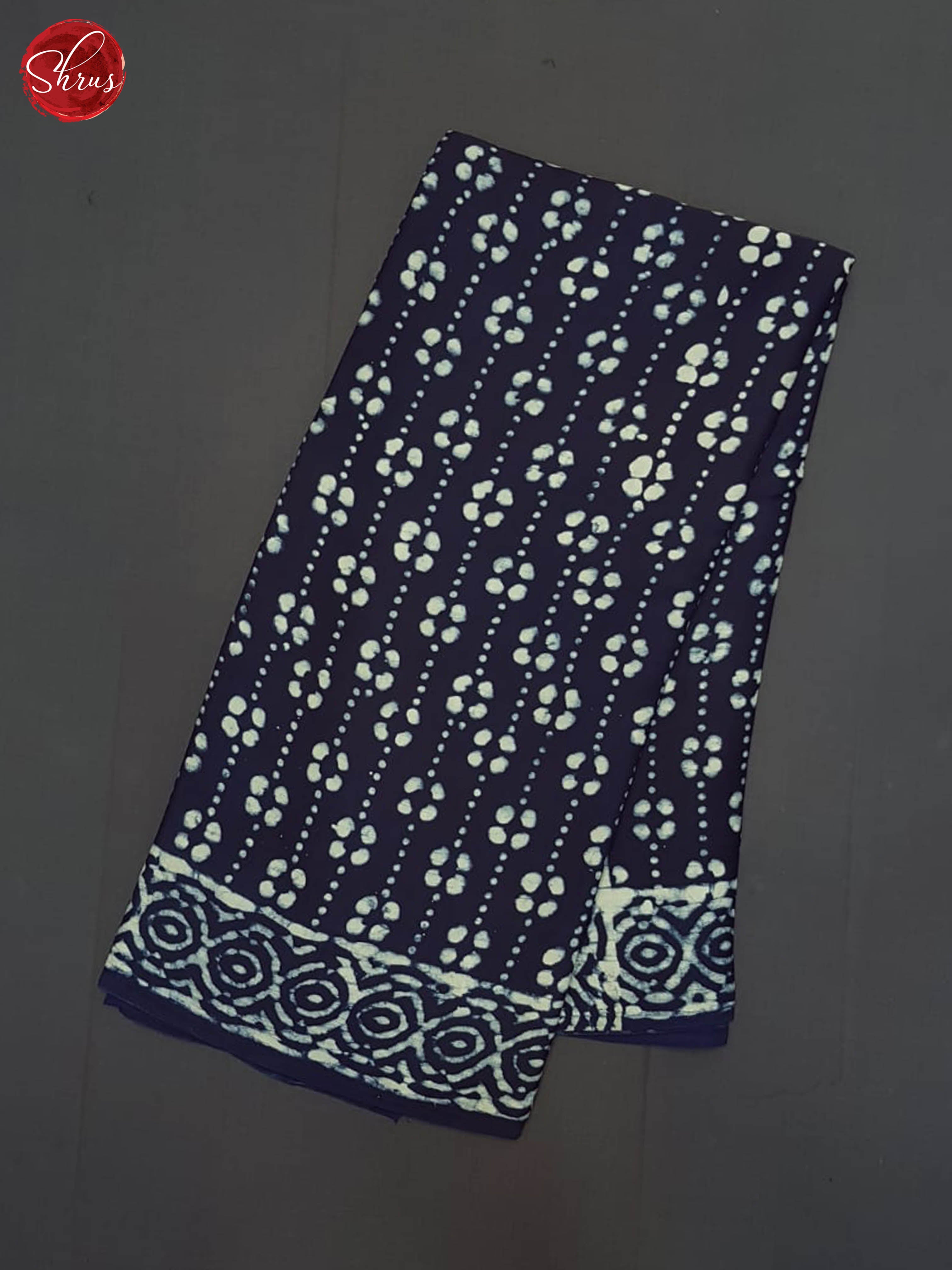 Blue  - Modal Silk Saree - Shop on ShrusEternity.com