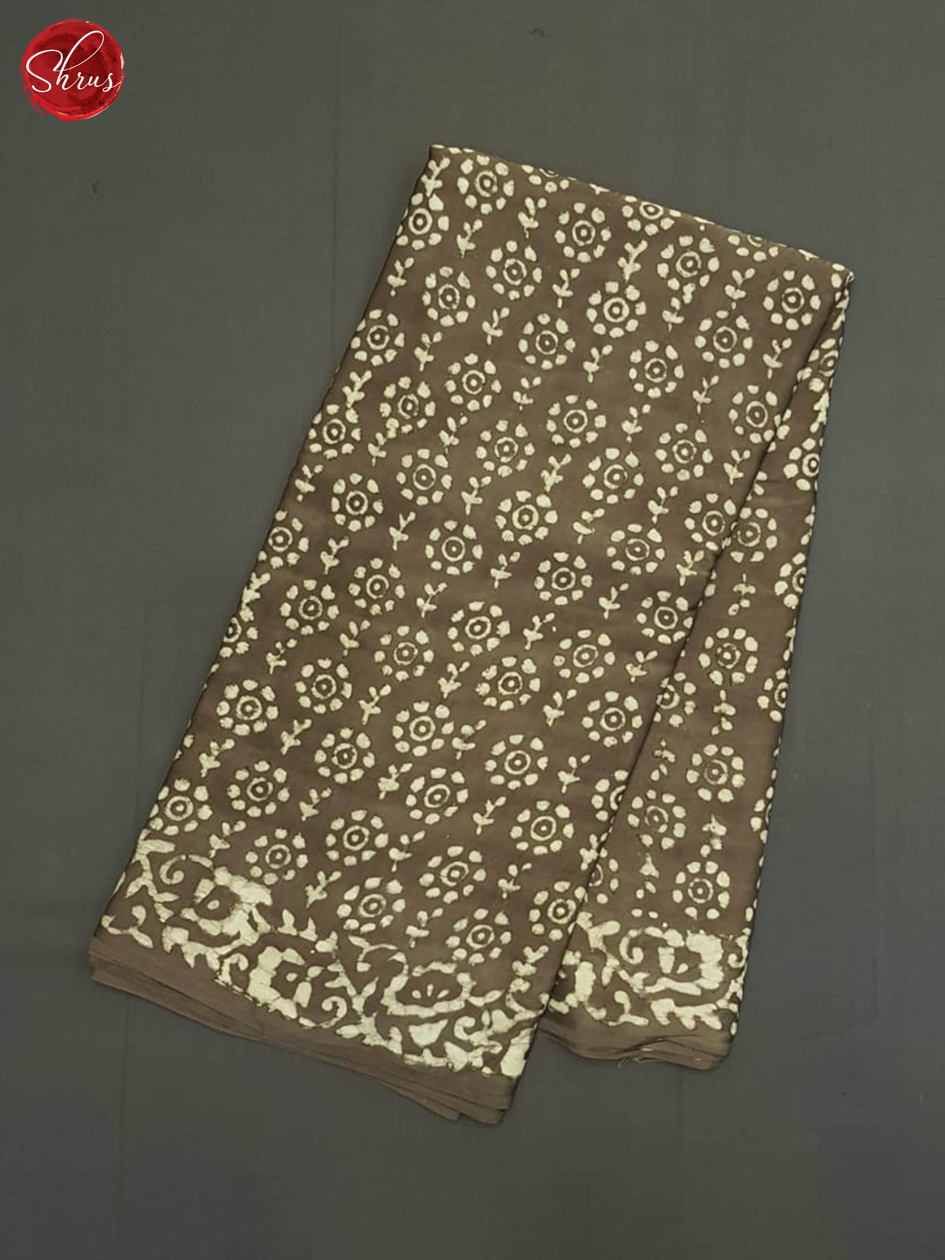 Brown- Modal Silk Saree - Shop on ShrusEternity.com