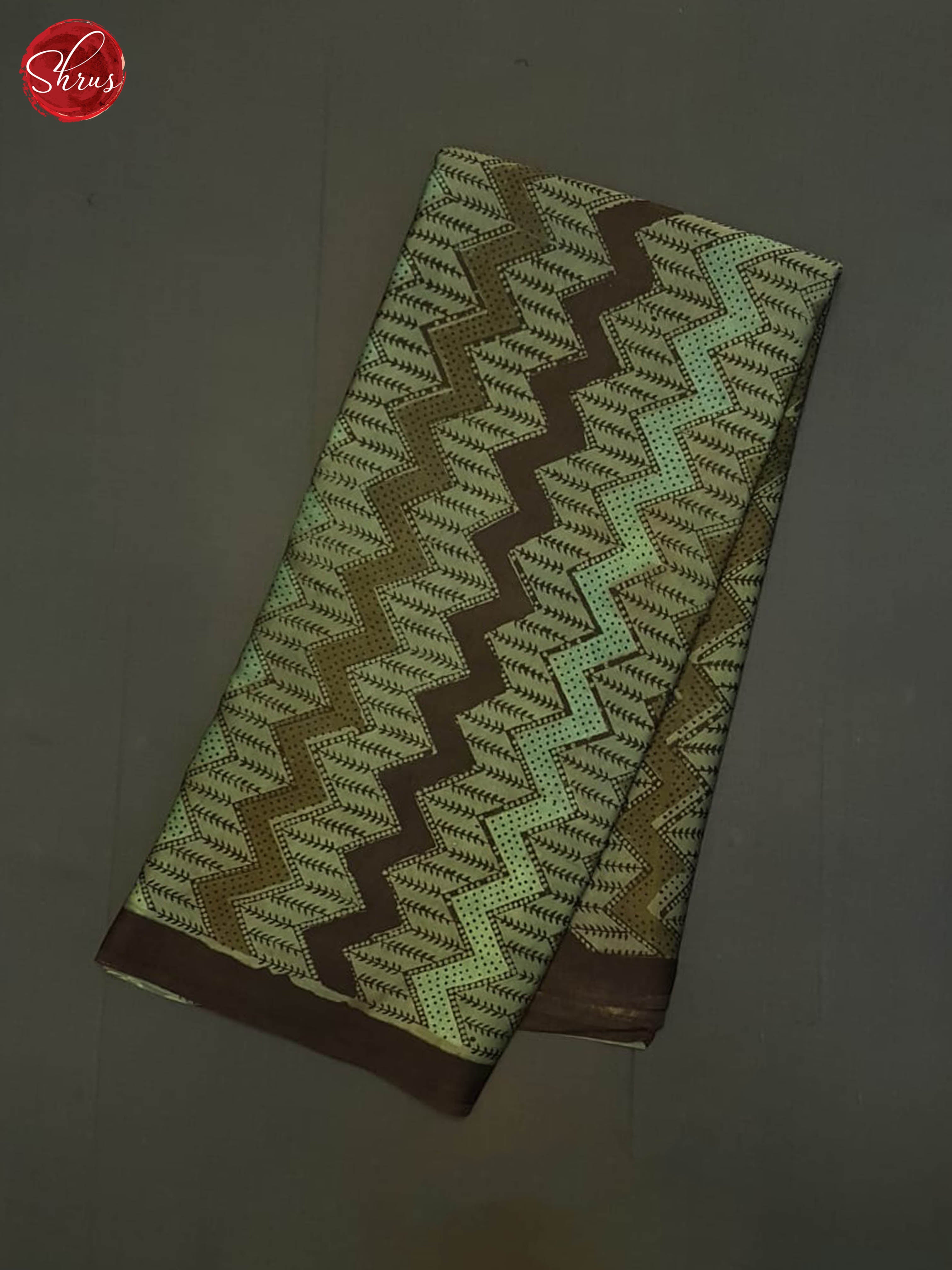 Green & Brown - Modal Silk Saree - Shop on ShrusEternity.com