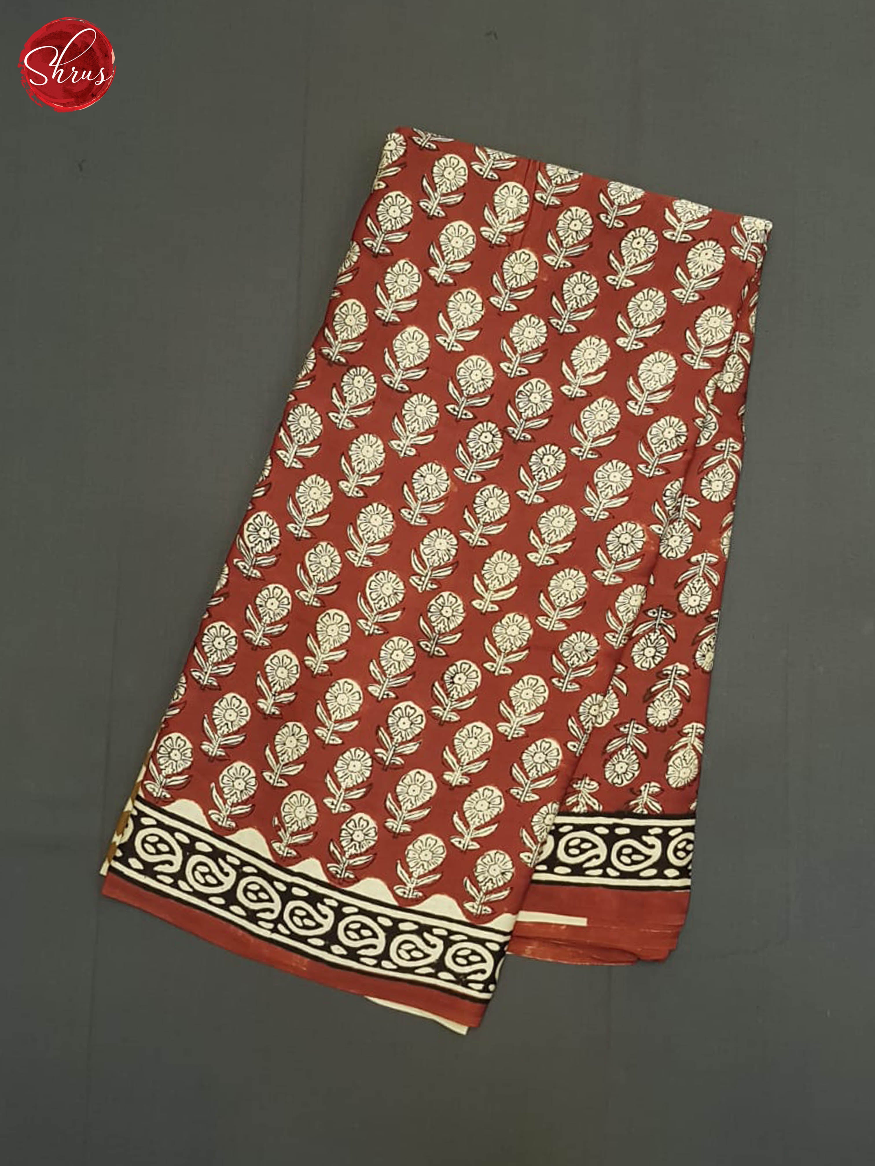 Red &Cream - Modal Silk Saree - Shop on ShrusEternity.com