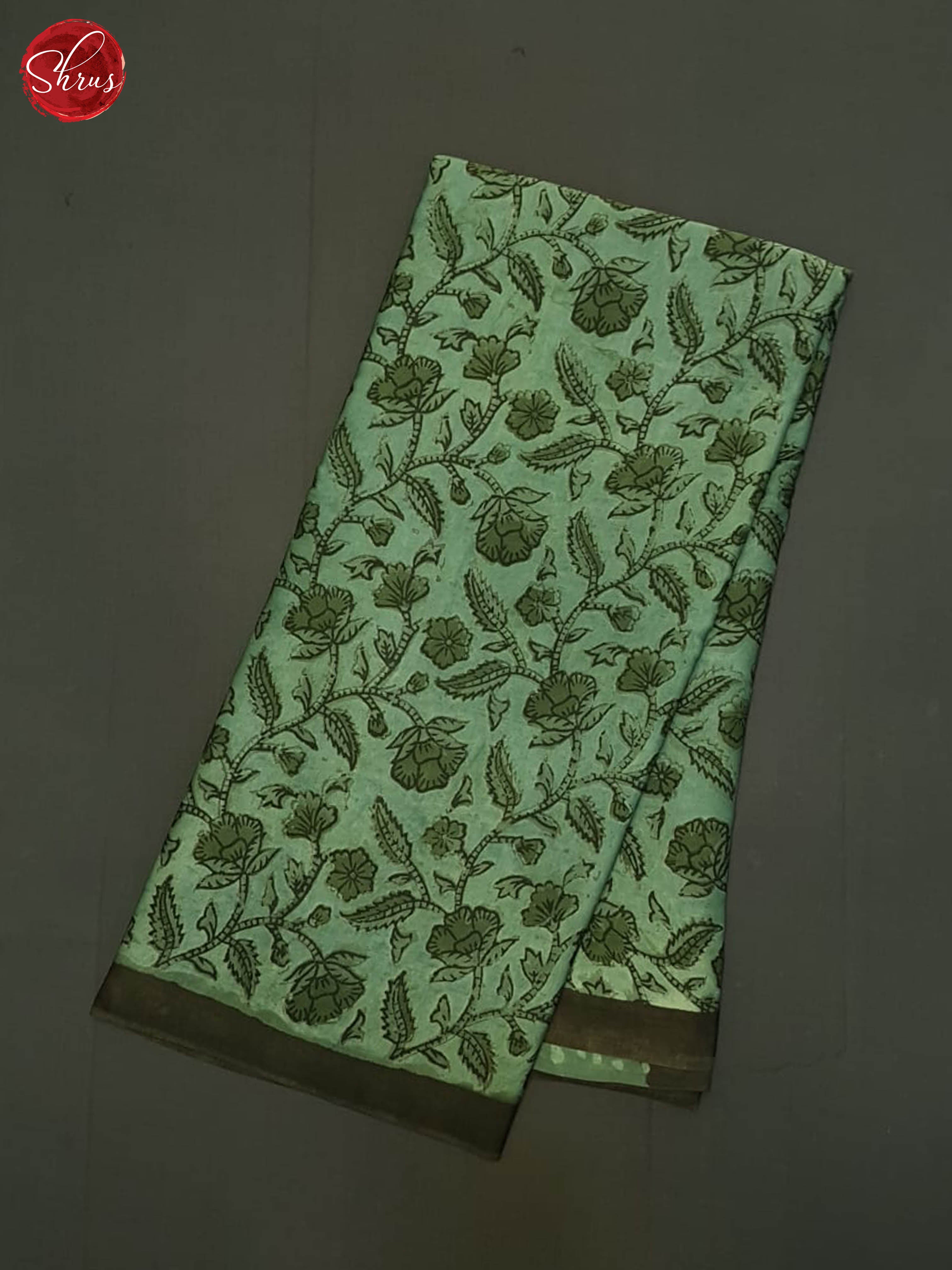 Green - Modal Silk Saree - Shop on ShrusEternity.com